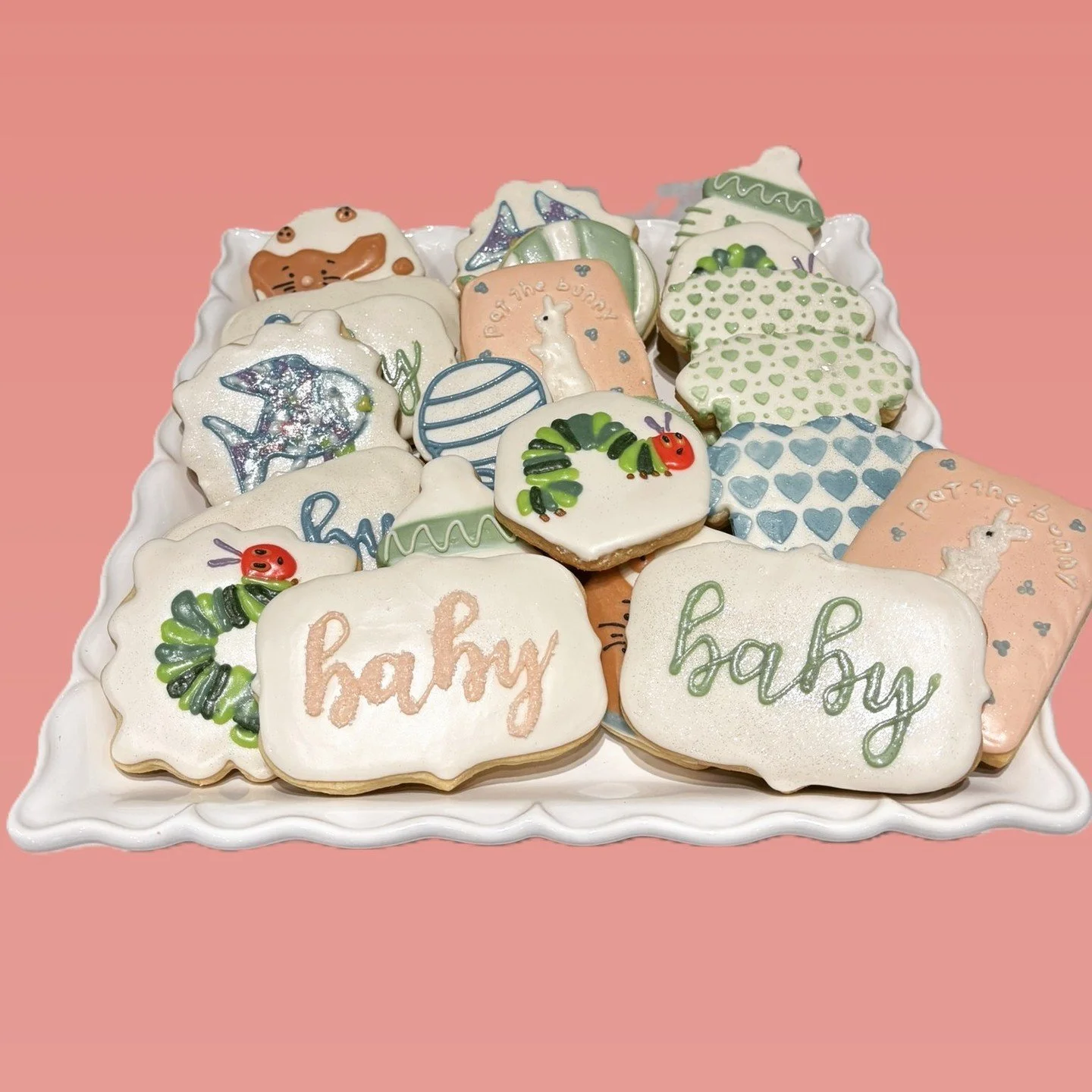 Celebrate your special occasion with a dozen of our Custom Cookies, perfect for any baby shower or newborn festivity. Each cookie is handcrafted to perfection with personalized designs that captivate and charm.

Crafted from natural, organic ingredie