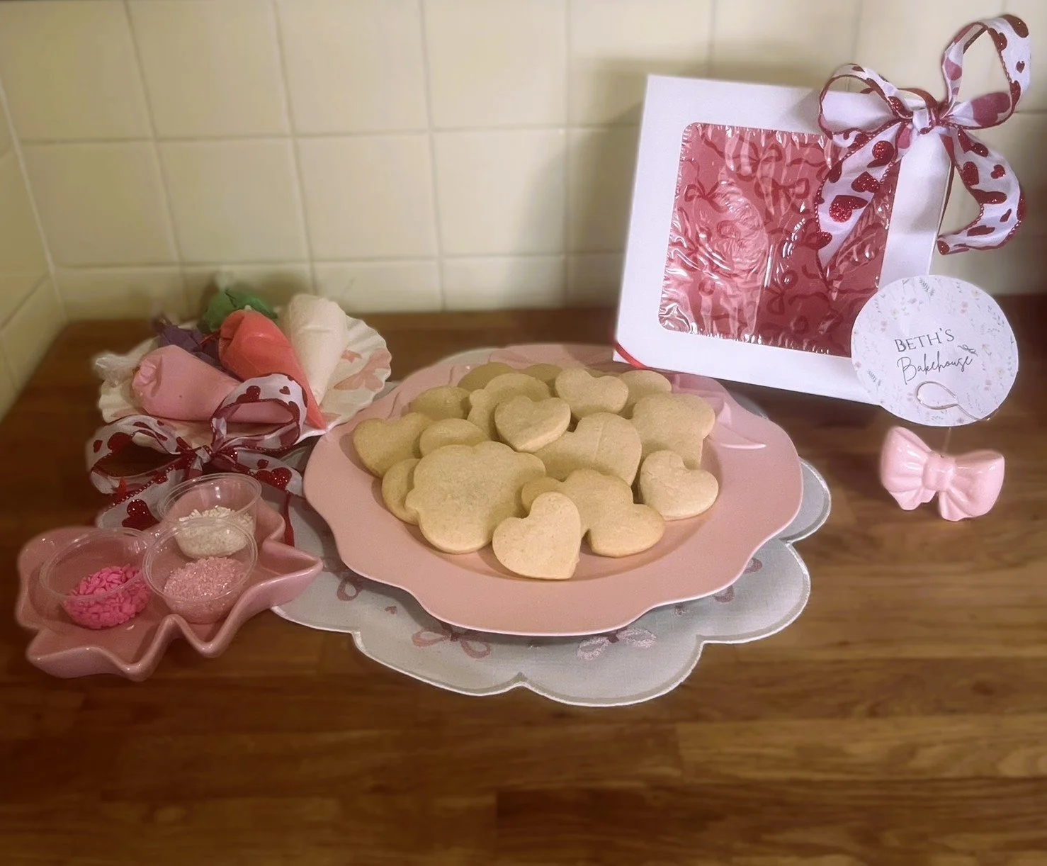 DIY Heart Cookie Decorating Kit