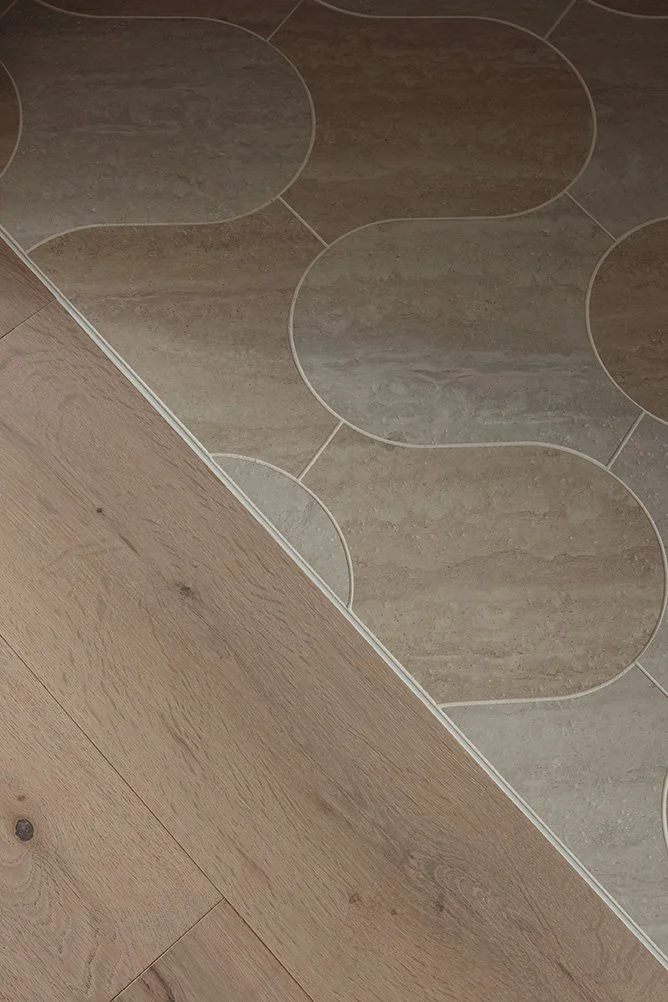 Transition between wood flooring and tile flooring