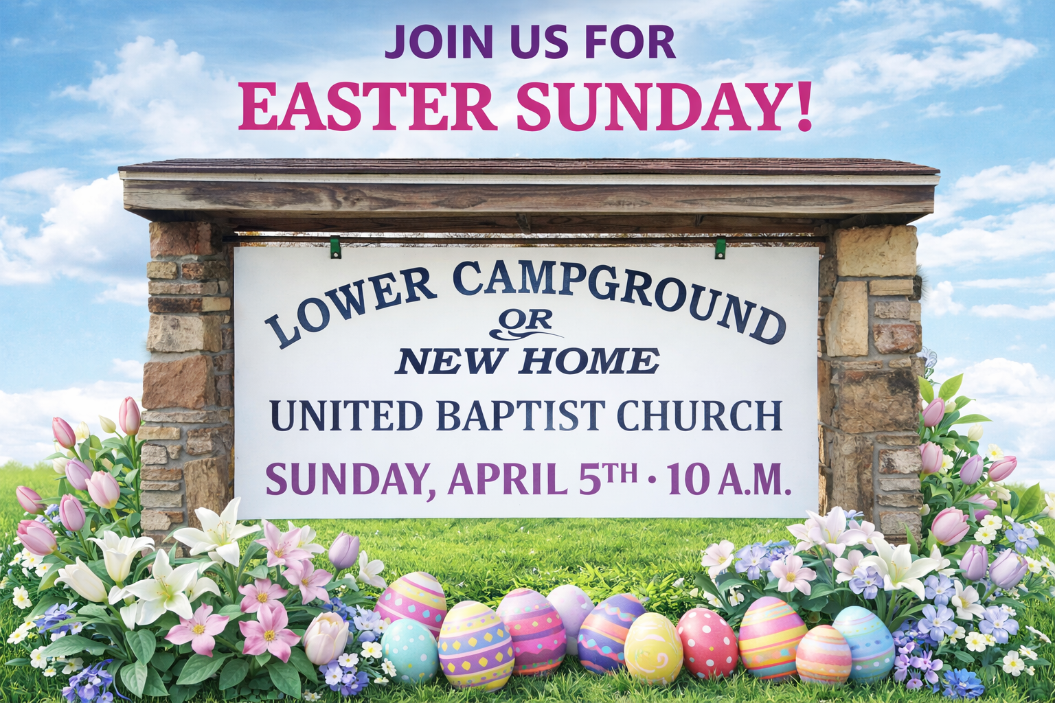 Lower Campground Easter Service