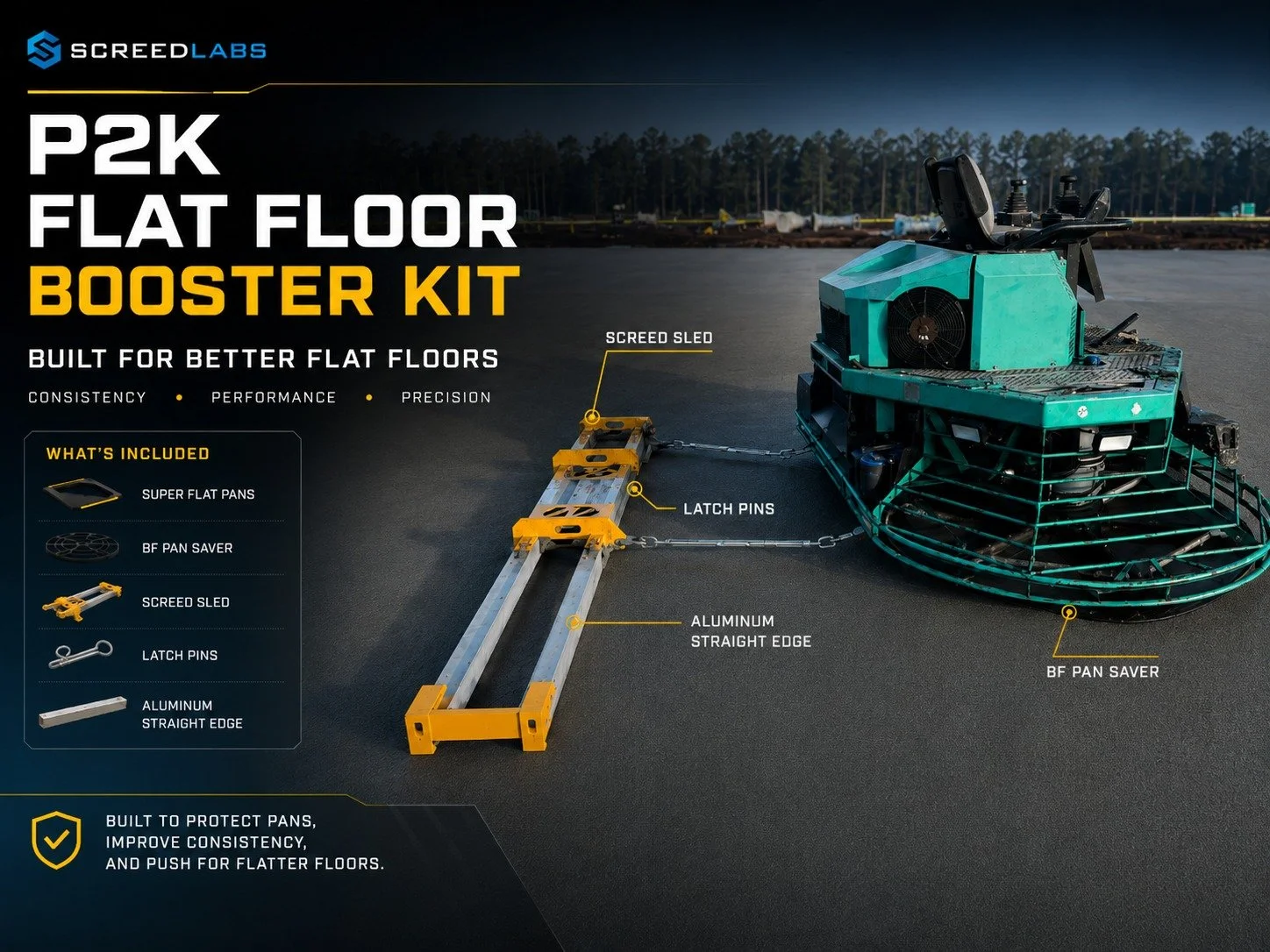 P2K Flat Floor Booster Kit
