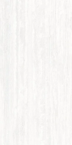 Infinity Porcelain Travertino Bianco slab, matte finish, light travertine-look surface with subtle linear texture