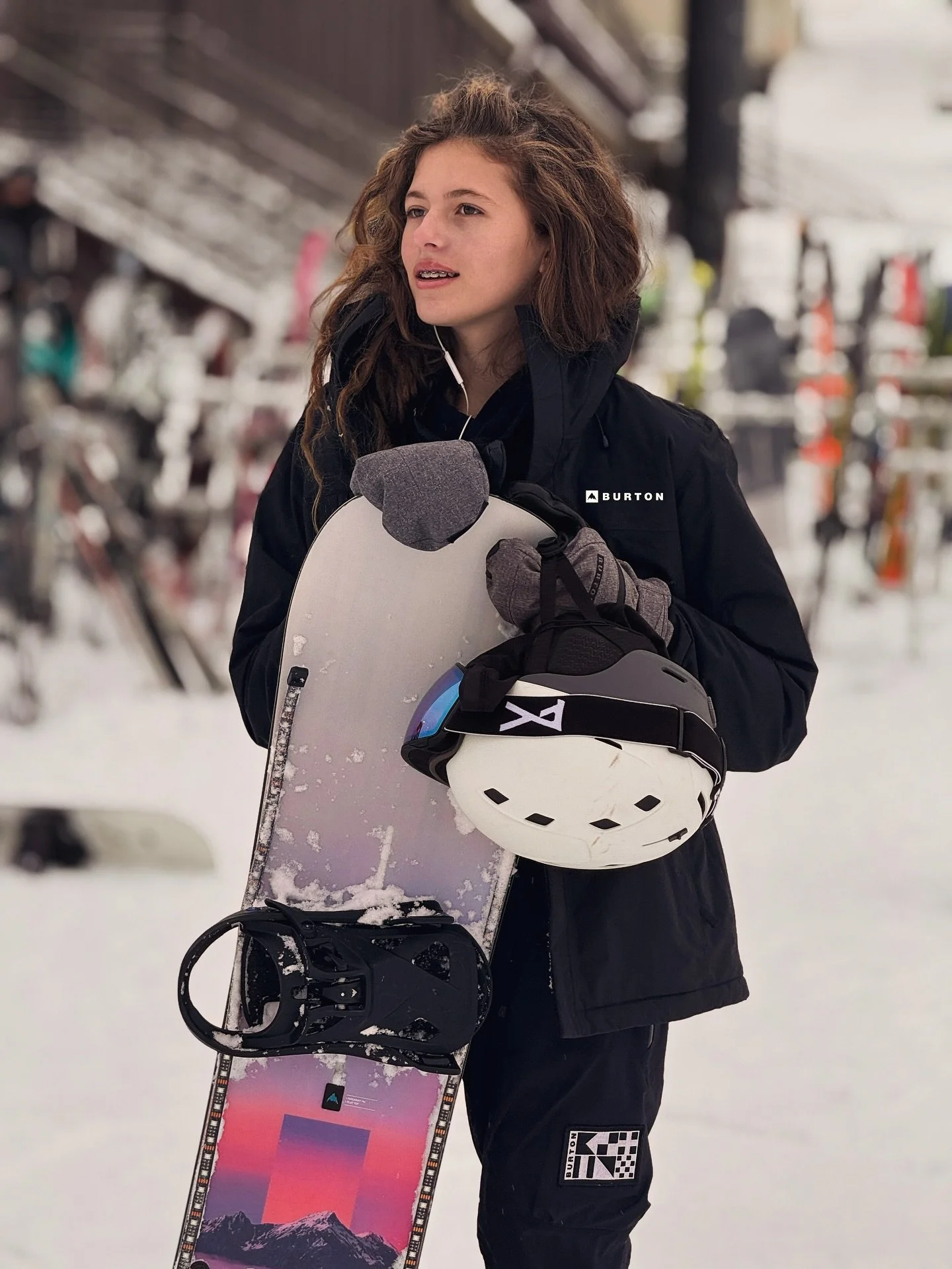 I feel so free when i snowboard.  All your worries disappear as you fly down the beautiful mountains.  I love @burtonsnowboards gear the most, especially my current Hideaway board with the flat rocker to catch ice and lots of control in any condition