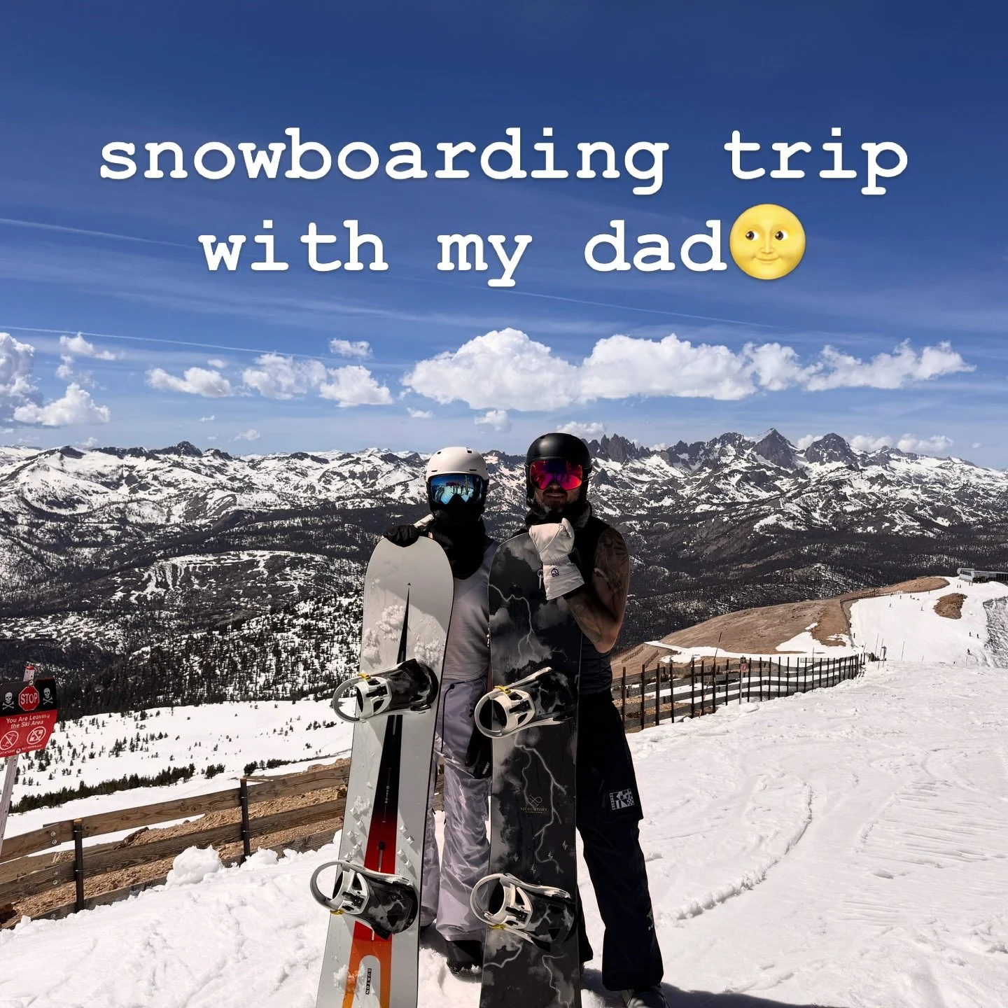 This snowboarding trip was a very special one because I got to spend more time with my dad @nickwaraksa and I found my flow with carving witch allowed me to connect deeper with the mountain 🏔️🏂❄️

@mammothmountain @burtonsnowboards