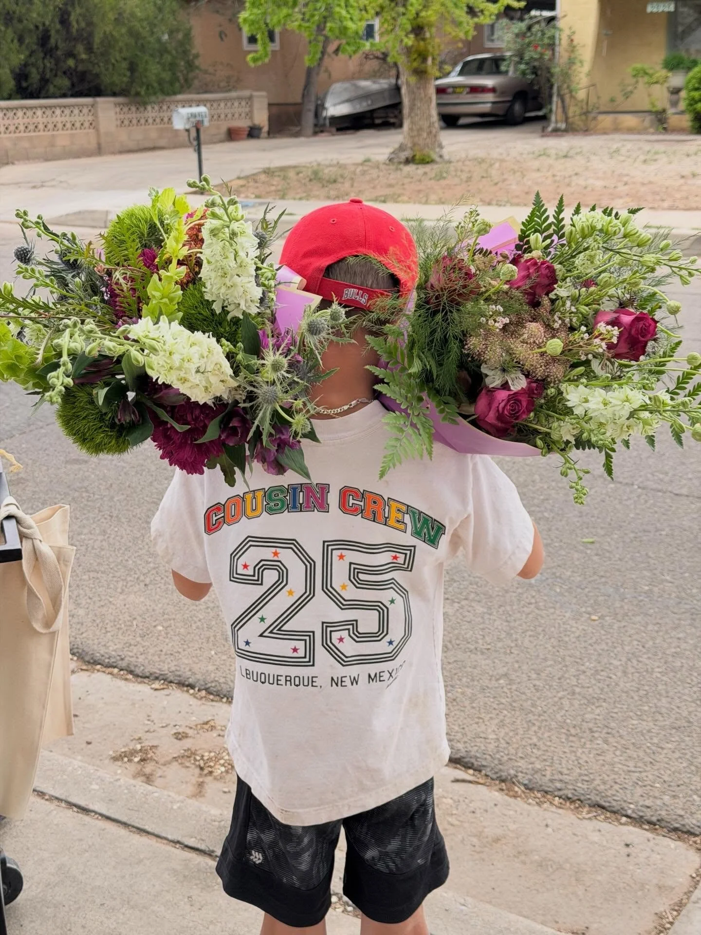 Still out here selling bouquets 💐