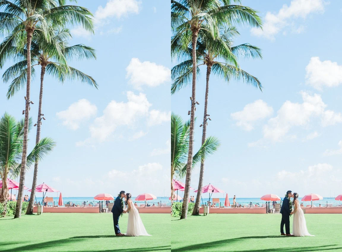 They were far apart and his position looked stiff, so by having him take a step forward instantly made it feel more natural.