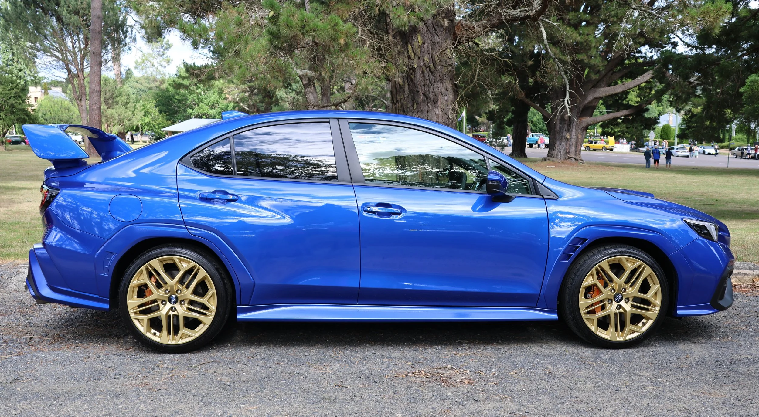 Blue Subaru WRX Hi Res Photo Shot