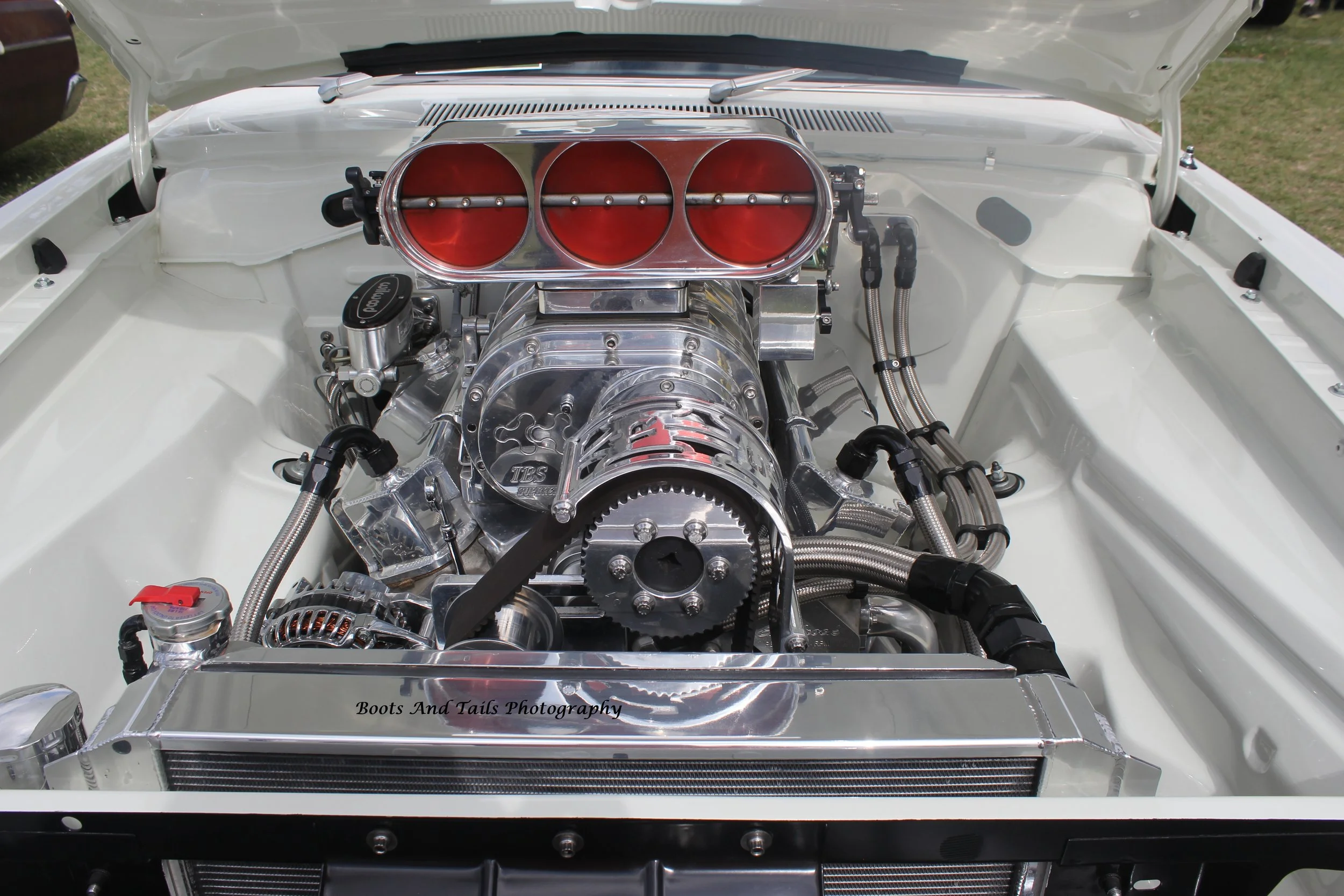 Blown Hemi White  Hi Res Shot