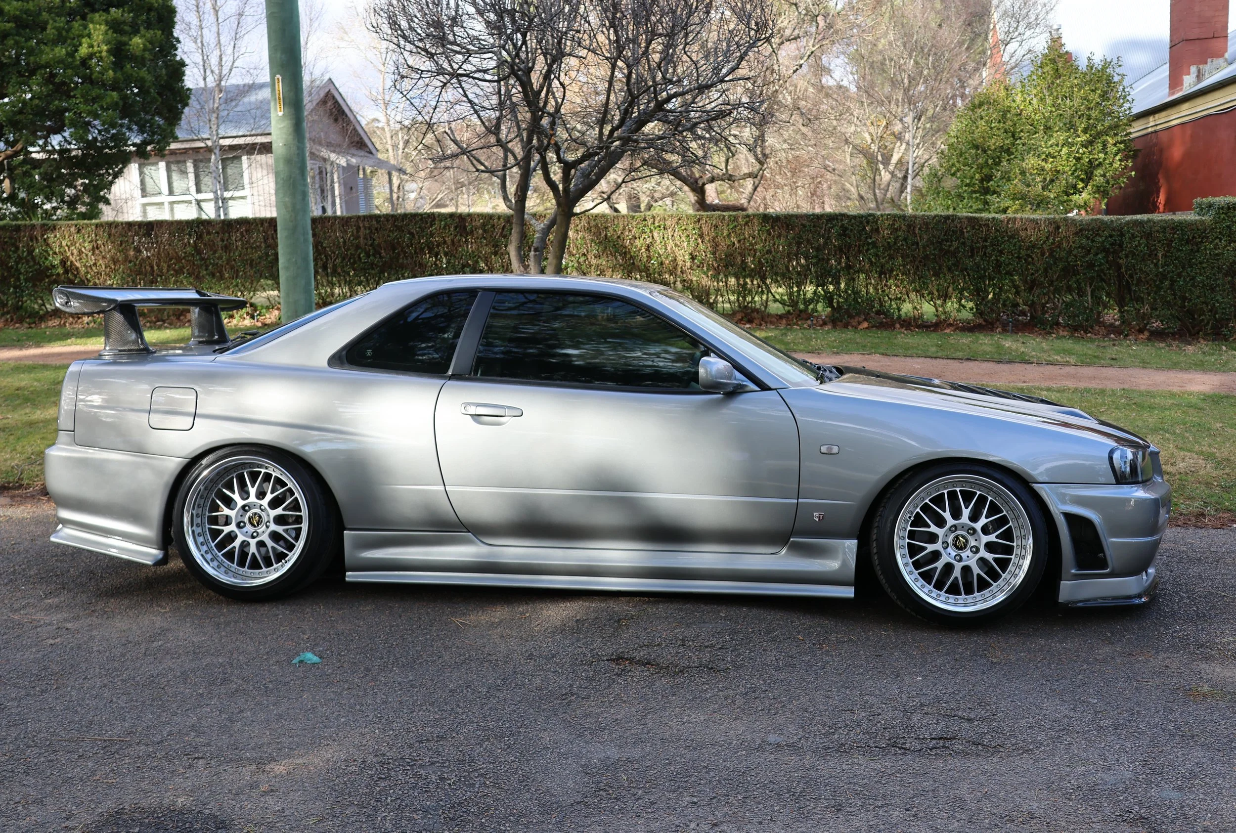 Silver R34 Skyline  Hi Res Photo Shot