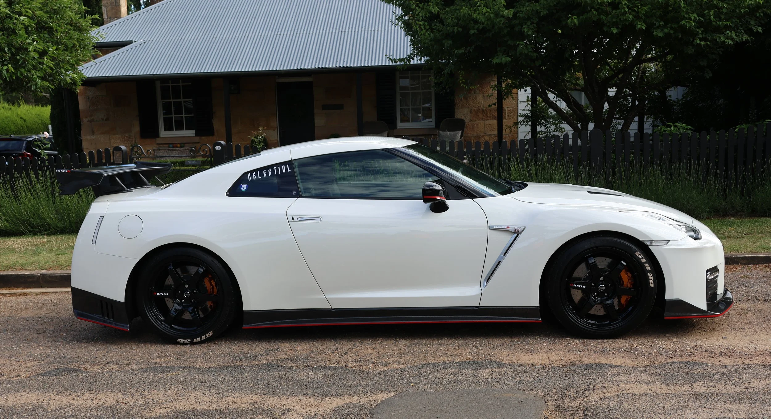 White Nissan R35 GTR Nismo Hi Res Photo Shot