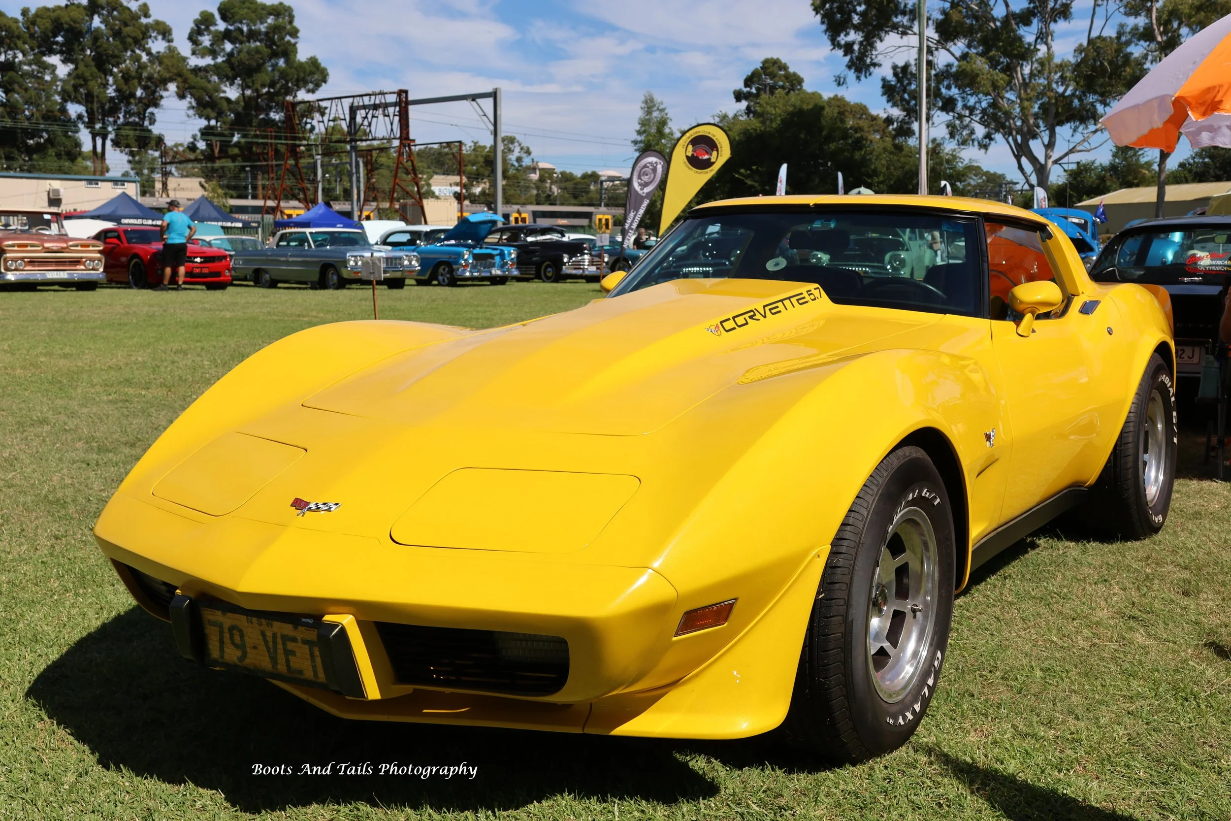Yellow Corvette  Hi Res Shot