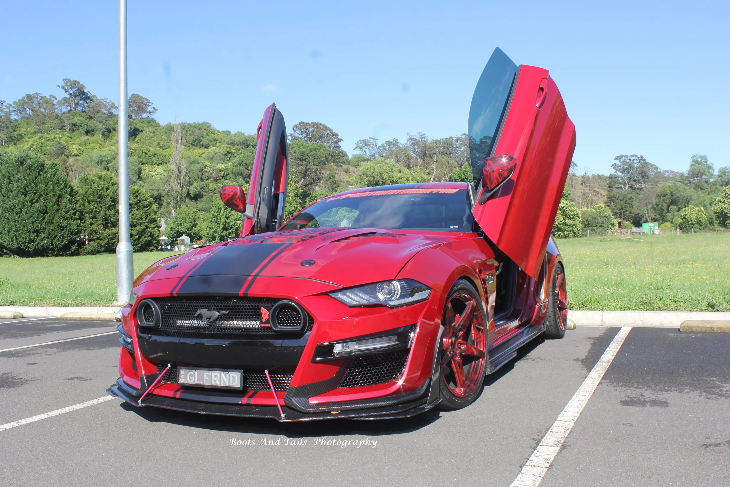 Red New Mustang  Hi Res Photo Shot