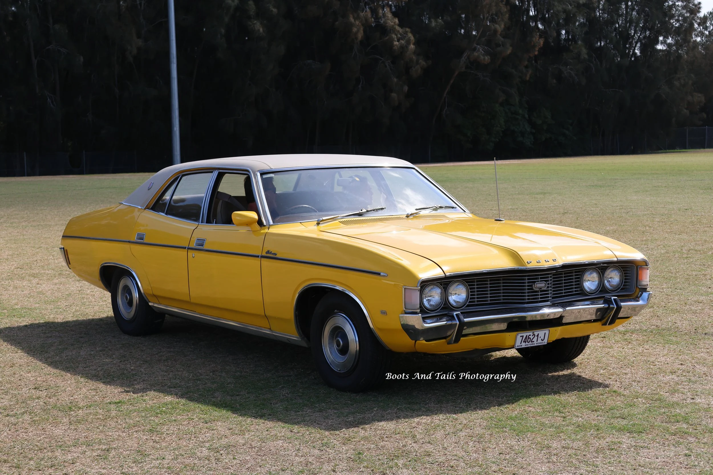 Yellow Ford Fairlane  Hi Res Shot