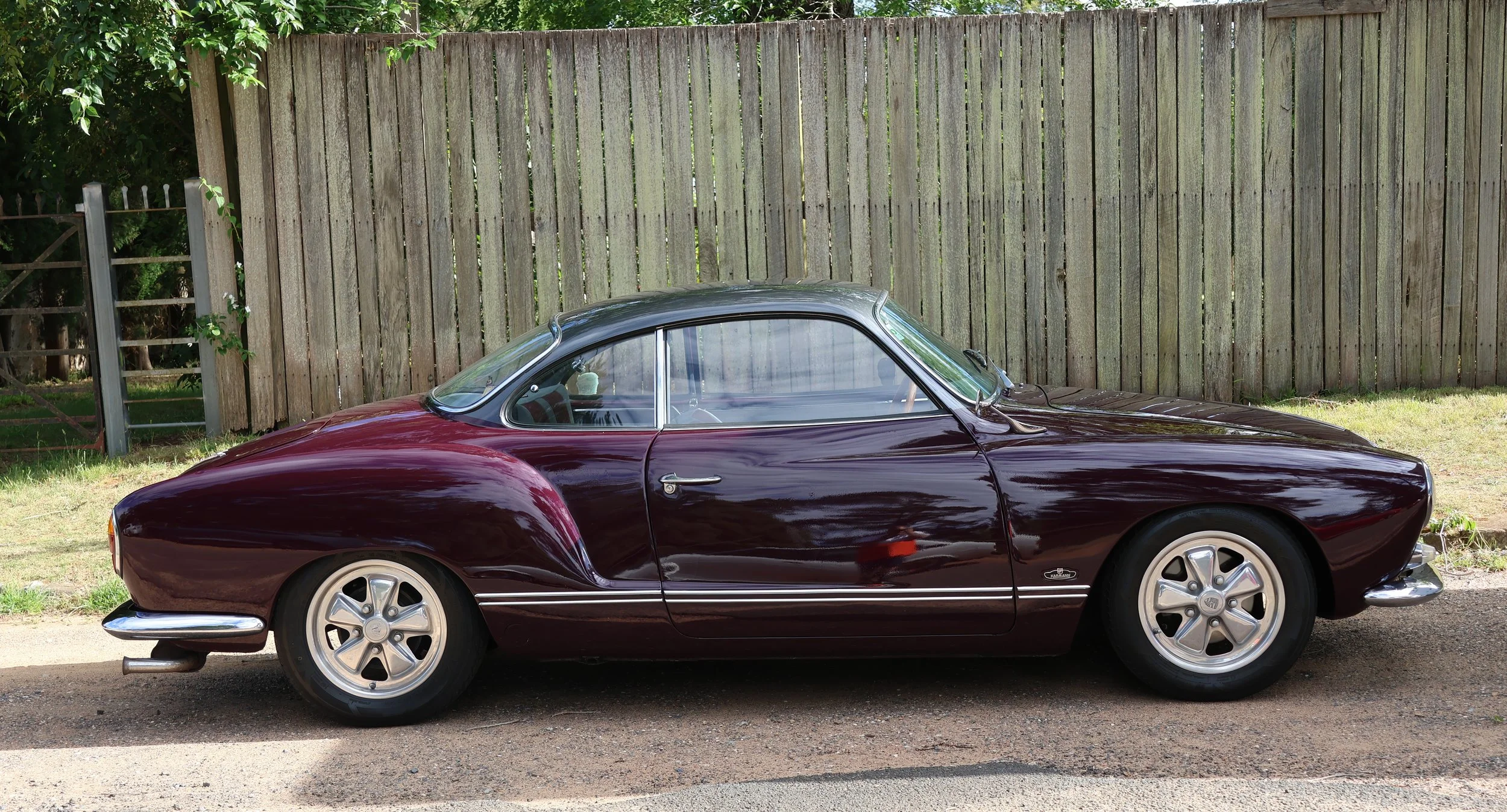 Maroon VW Karmann Ghia  Hi Res Photo Shot