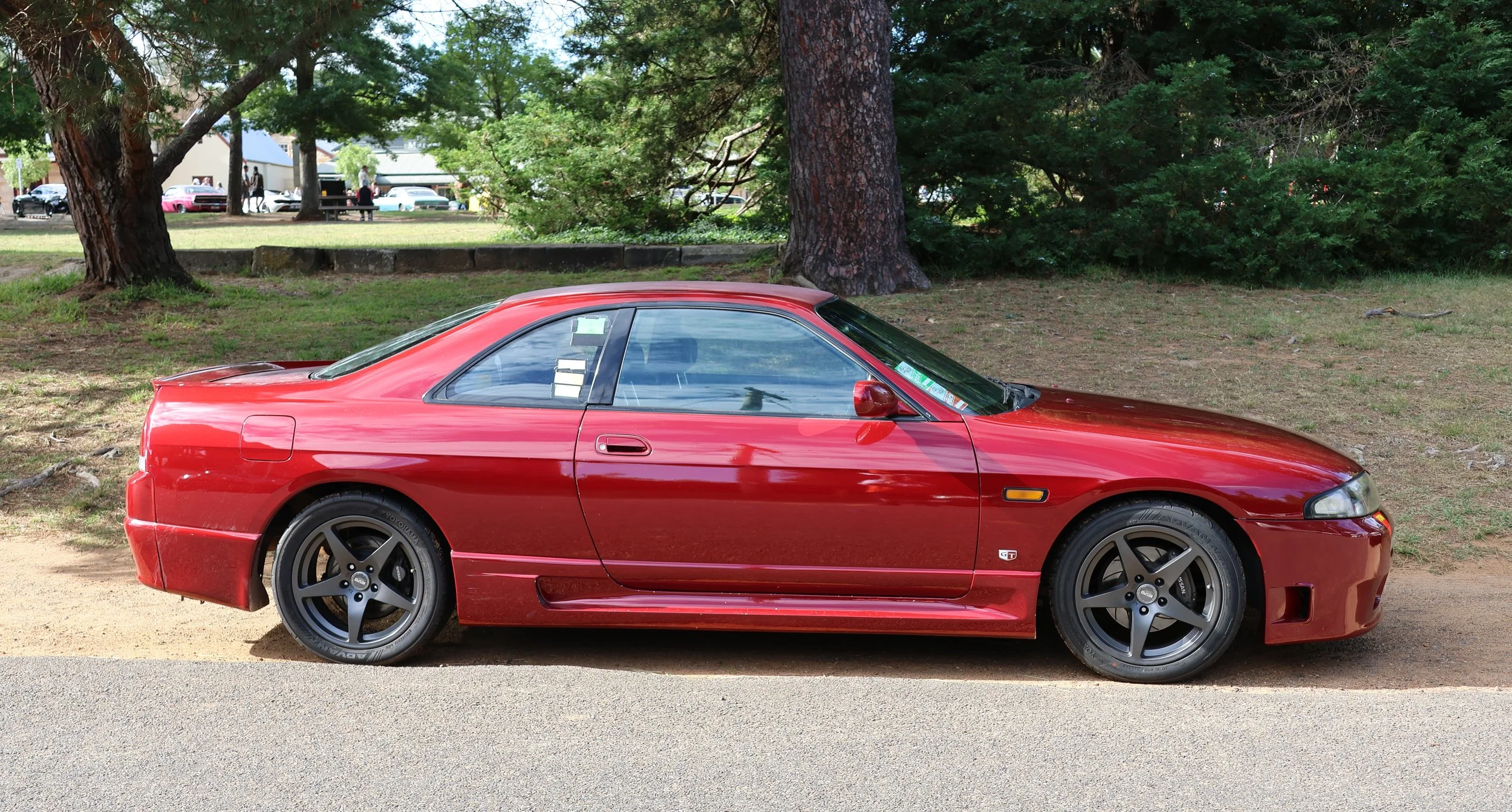 Red Nissan R33 Skyline  Hi Res Photo Shot