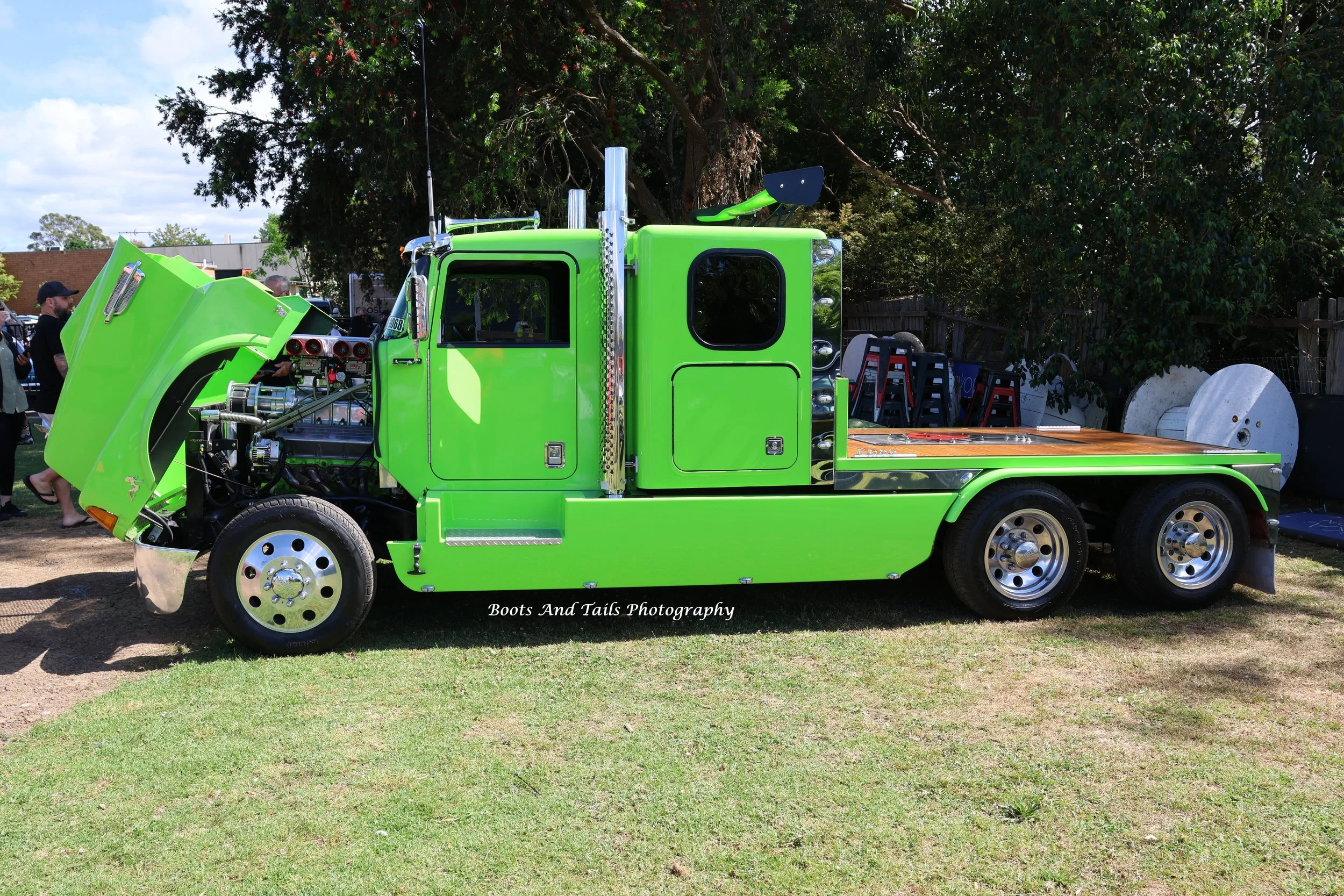 Lime Green Truck  Hi Res Shot