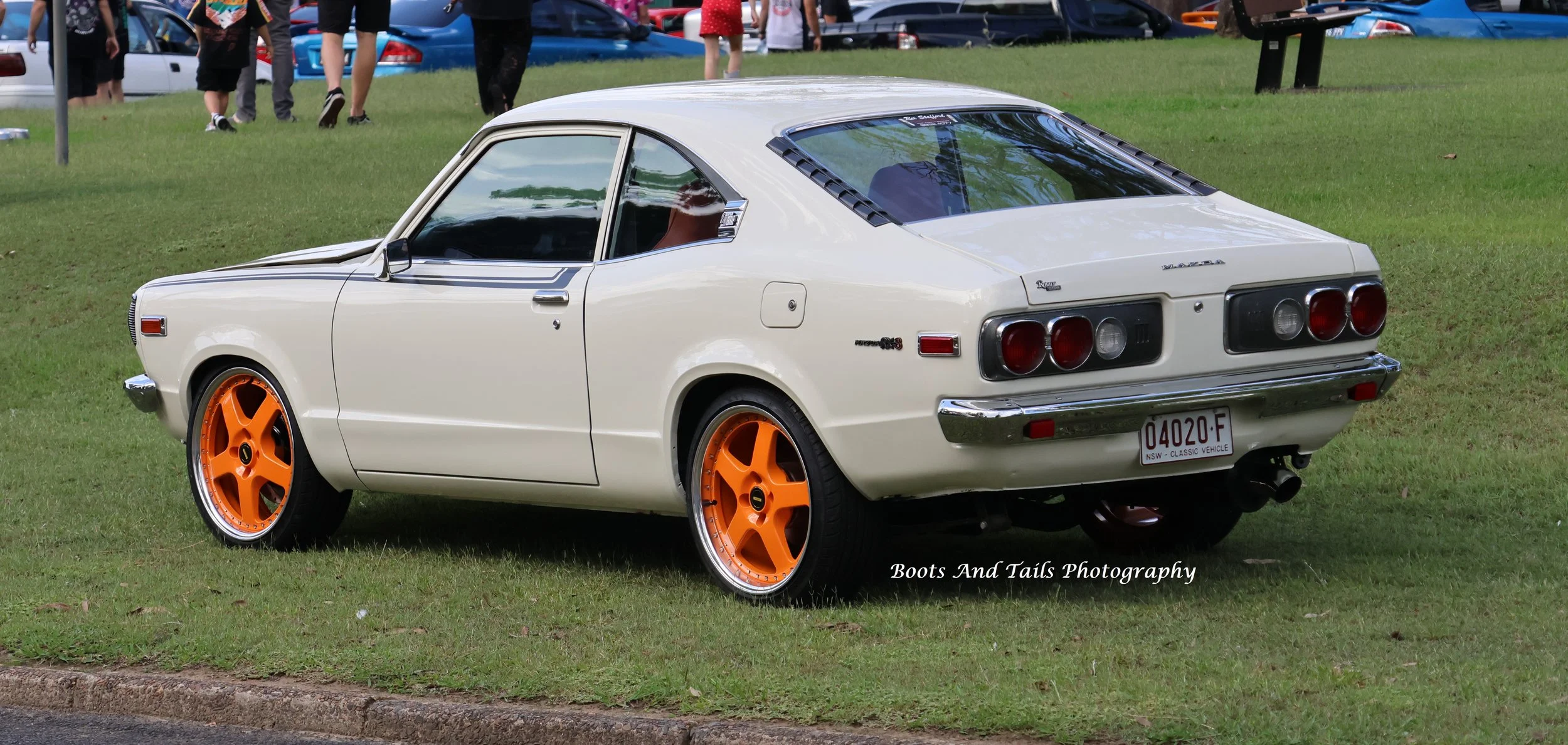 White Mazda RX3  Hi Res Photo Shot