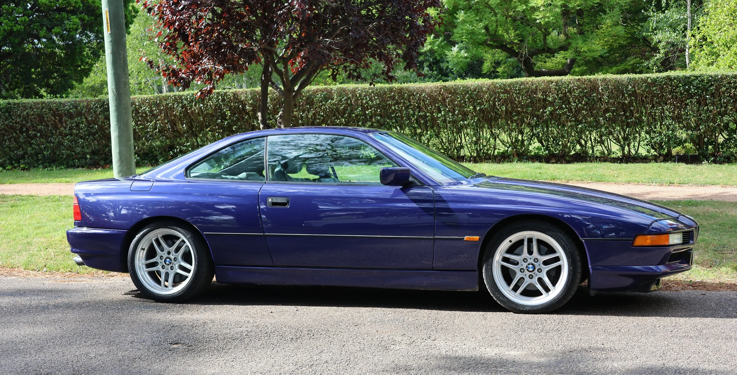 Blue BMW 850I  Hi Res Photo Shot