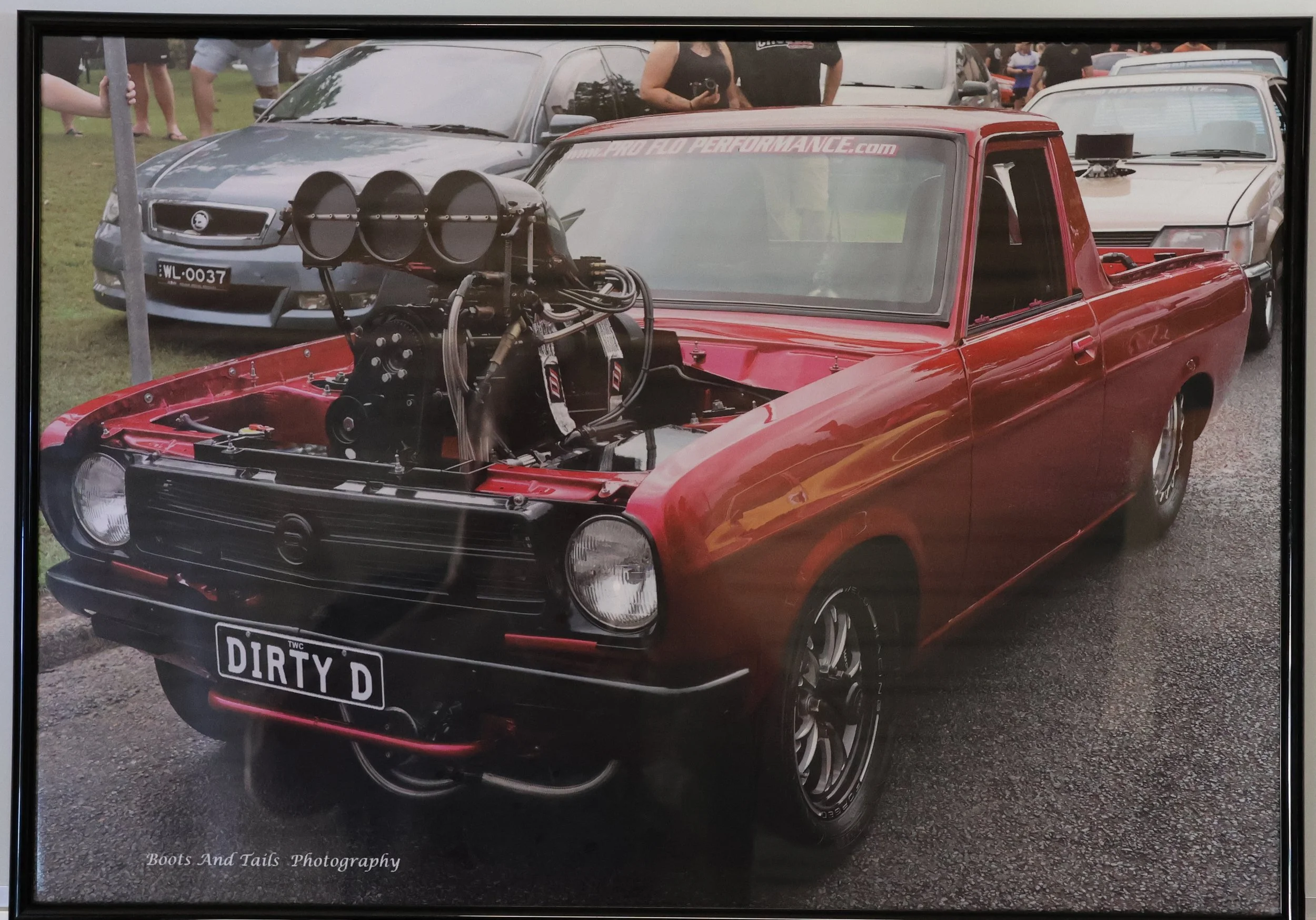 A2 Framed Print (420mm x 594mm ) Blown Datsun Ute Dirty D