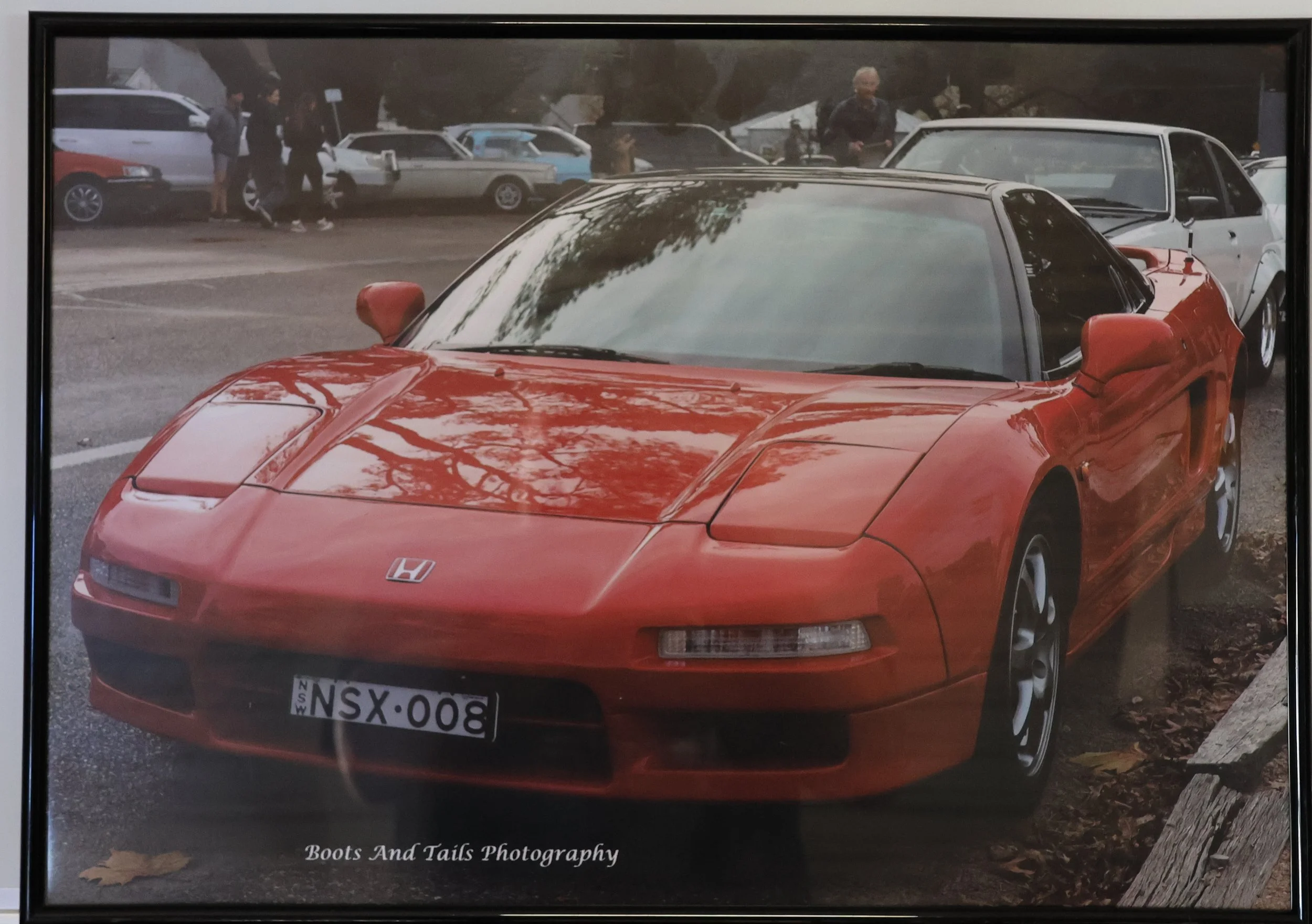A2 Framed Print (420mm x 594mm ) Red NSX Honda