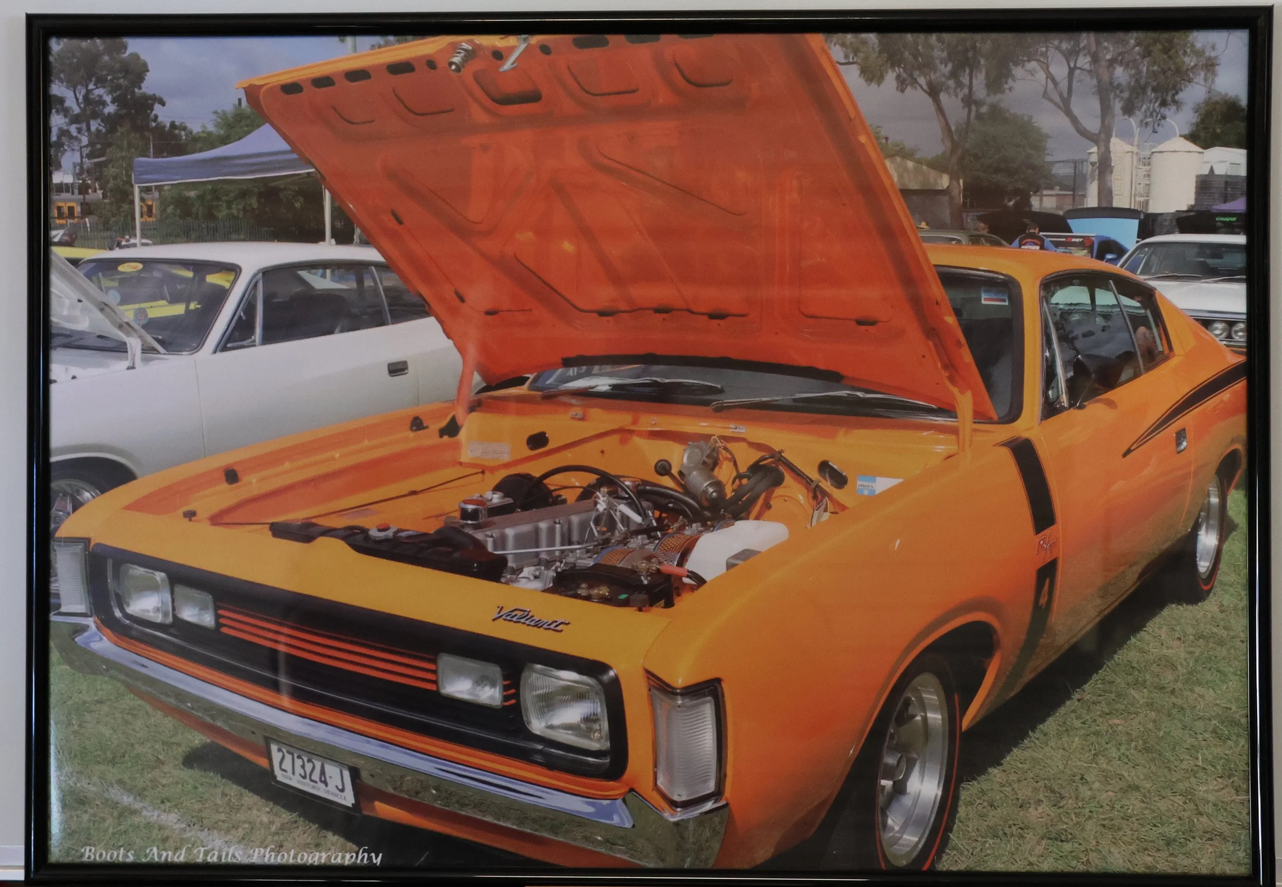 A2 Framed Print (420mm x 594mm ) Orange Charger