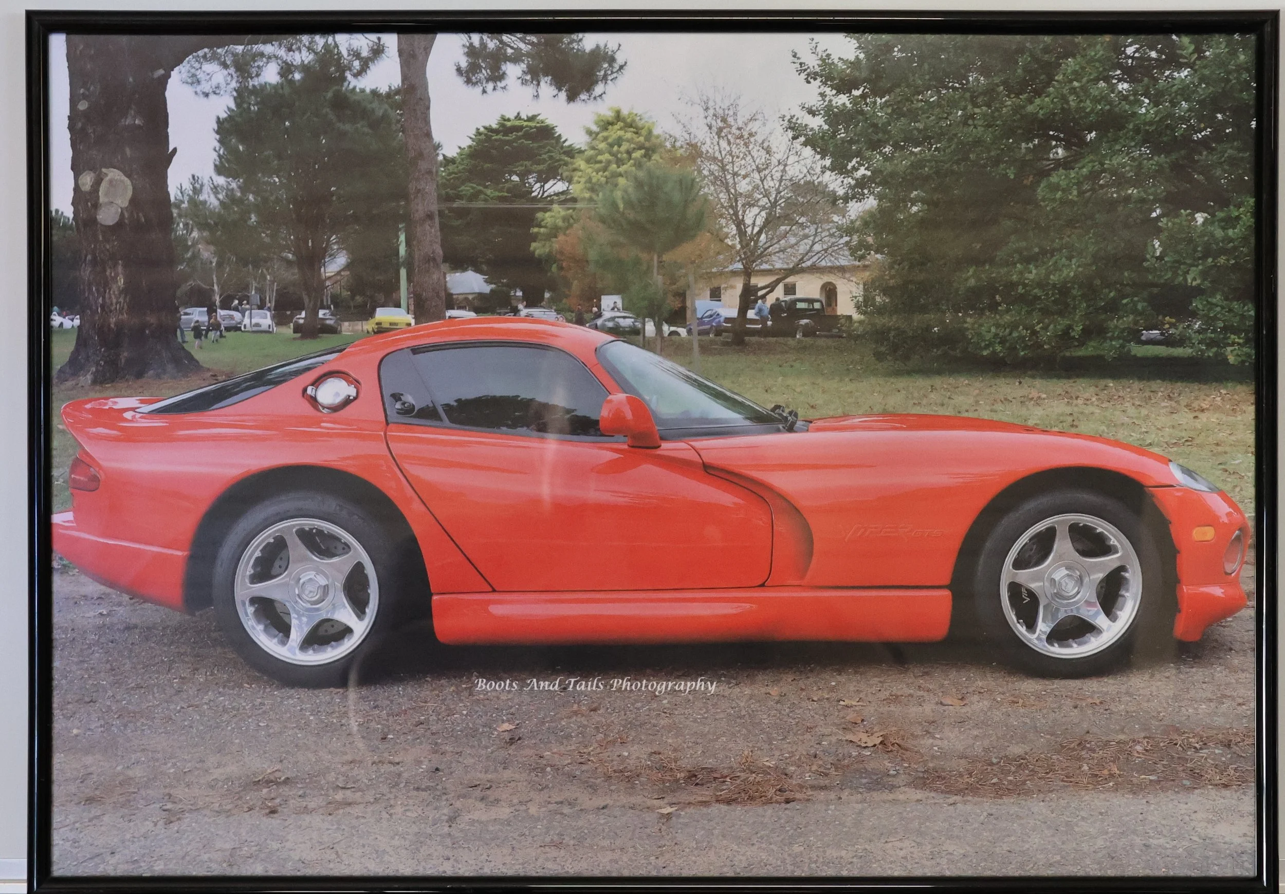 A2 Framed Print (420mm x 594mm ) Red Dodge Viper