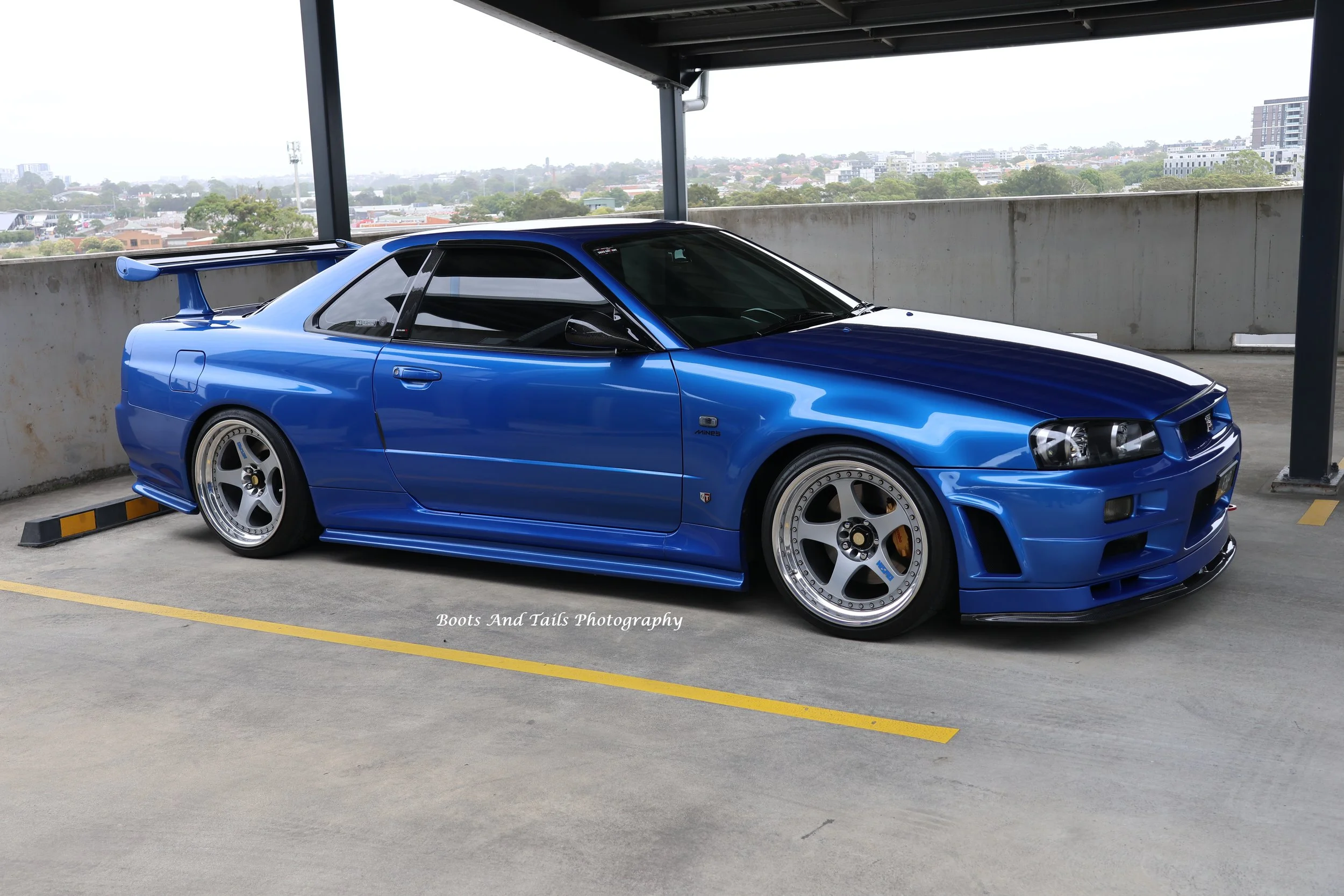 Blue R34 GTR  Hi Res Shot