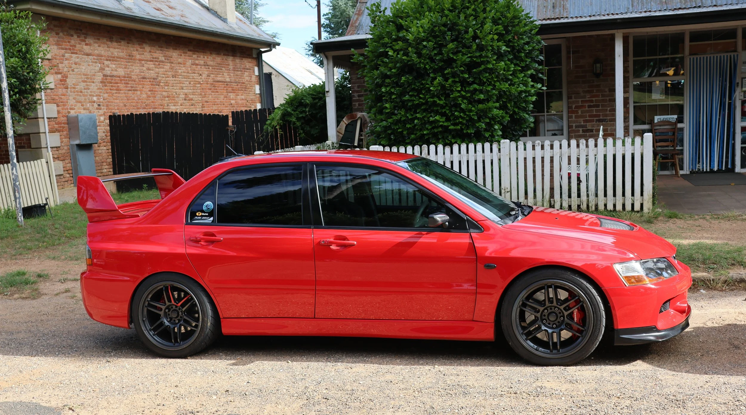Red Mitsubishi EVO Hi Res Photo Shot