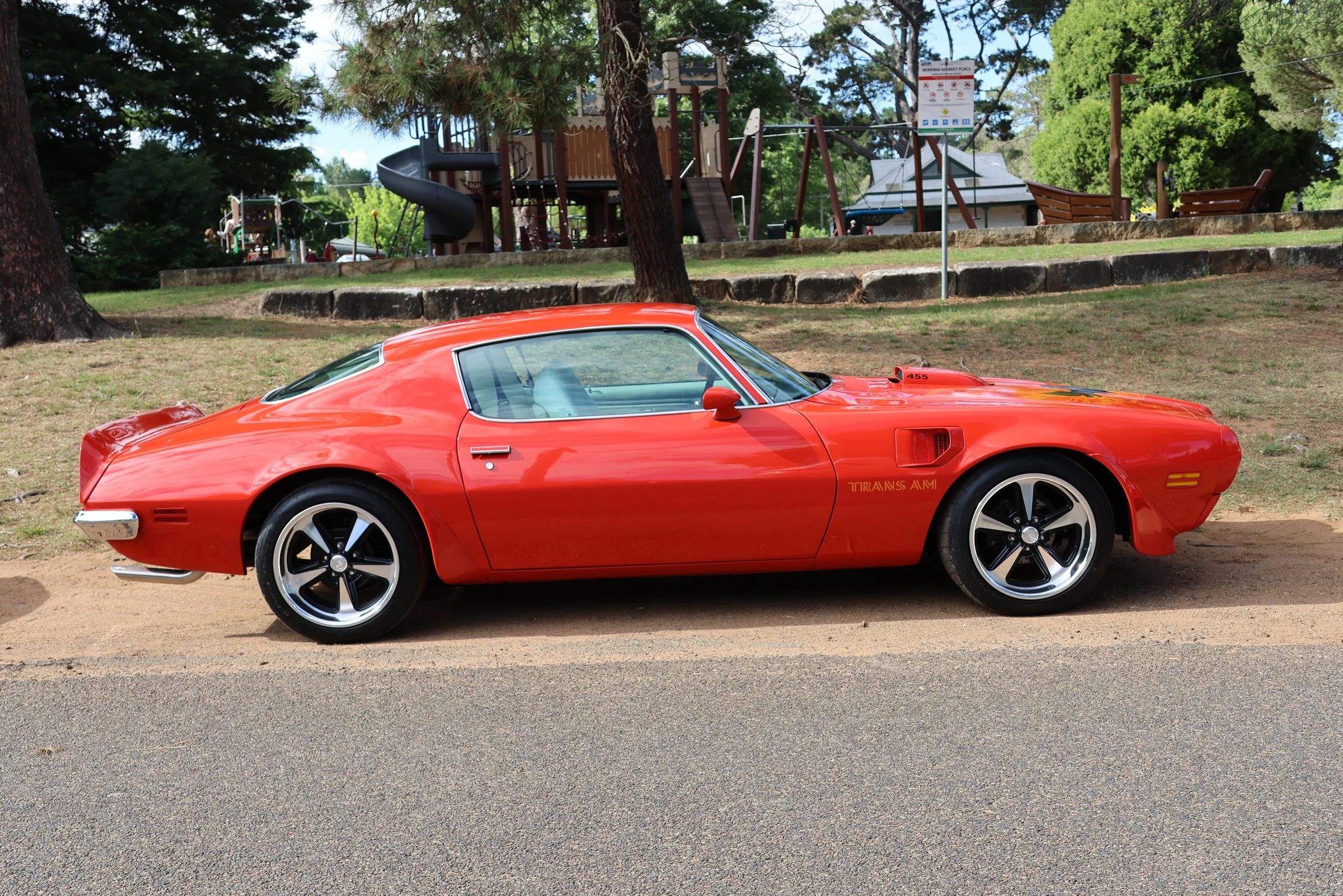 Red Pontiac Trans Am  Hi Res Photo Shot