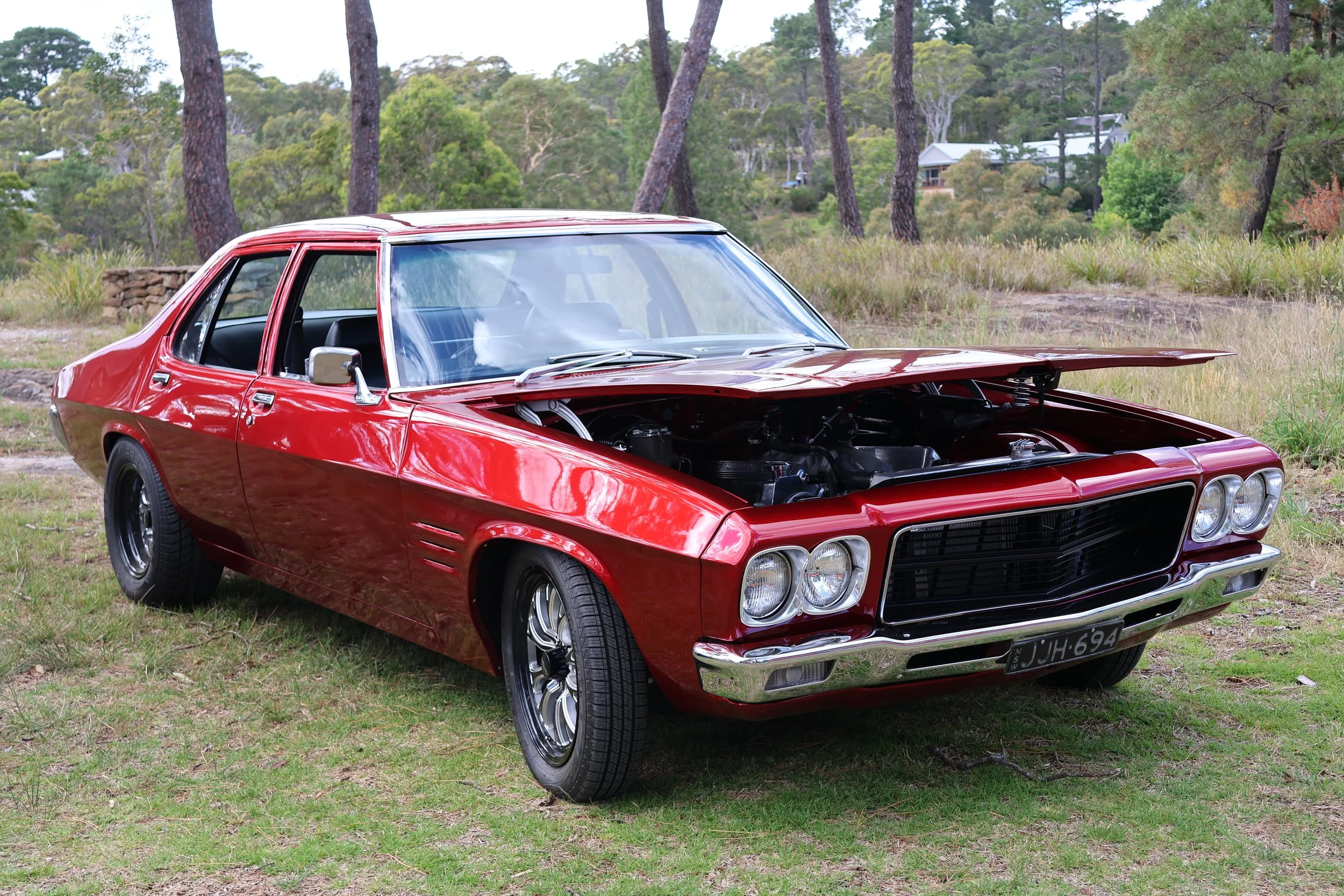 Candy Red HQ Holden Sedan Hi Res Photo Shot