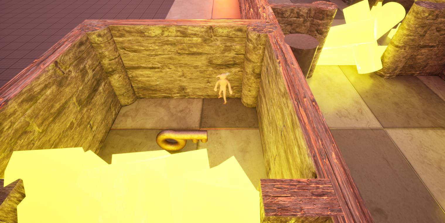 There are three keys scattered around the castle. Finding them all opens up the way to the king.