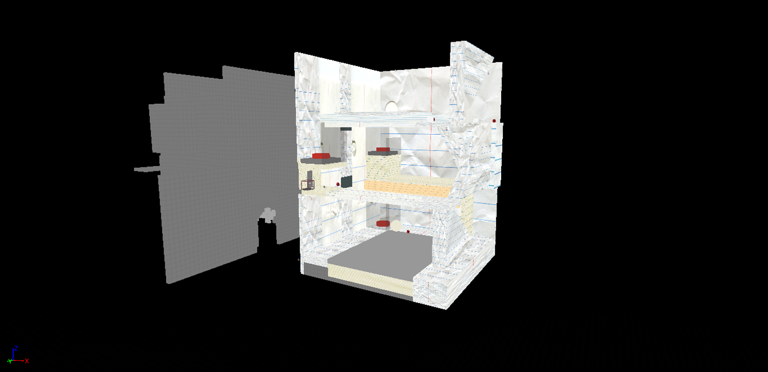 A larger view of the final level.