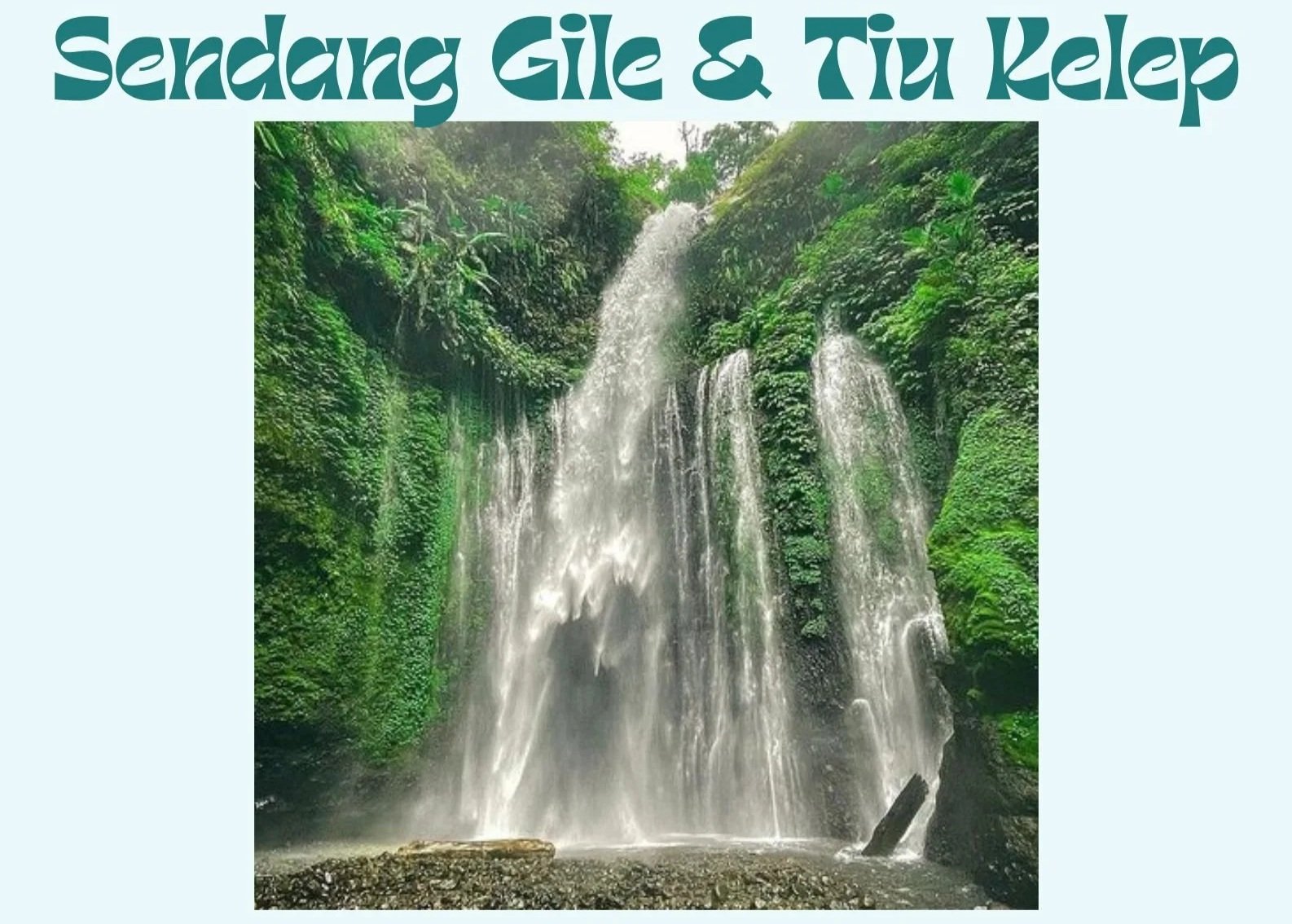 Waterfall in lush green forest with the text 'Chasing Waterfalls' at the top.