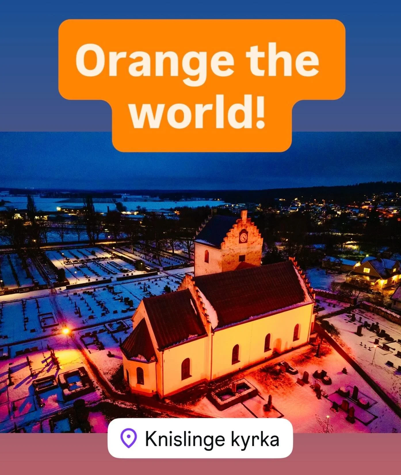 Vi &auml;r med! F&ouml;reningen FRID vi uppm&auml;rksammar, vi ber&ouml;r! #orangeday #f&ouml;reningenfrid #stoppav&aring;ldmotkvinnor