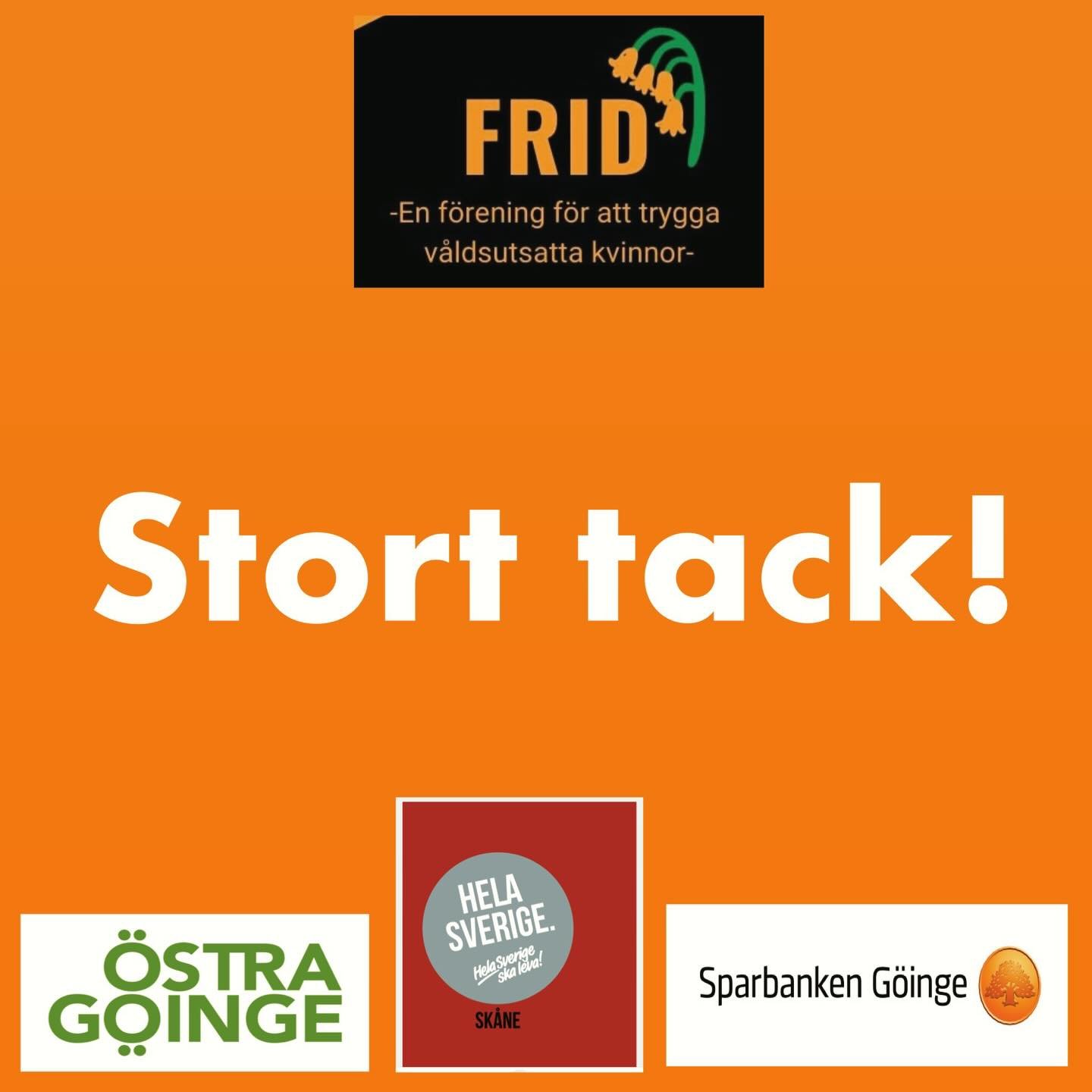 Stort tack till alla som trotsade kylan och kom till f&ouml;reningen FRID&rsquo;s Orange Day i Knislinge!
 Tillsammans uppm&auml;rksammade vi v&aring;ld mot kvinnor och tillsammans med @UNWomen m&aring;nga andra st&auml;der v&auml;rlden &ouml;ver lys