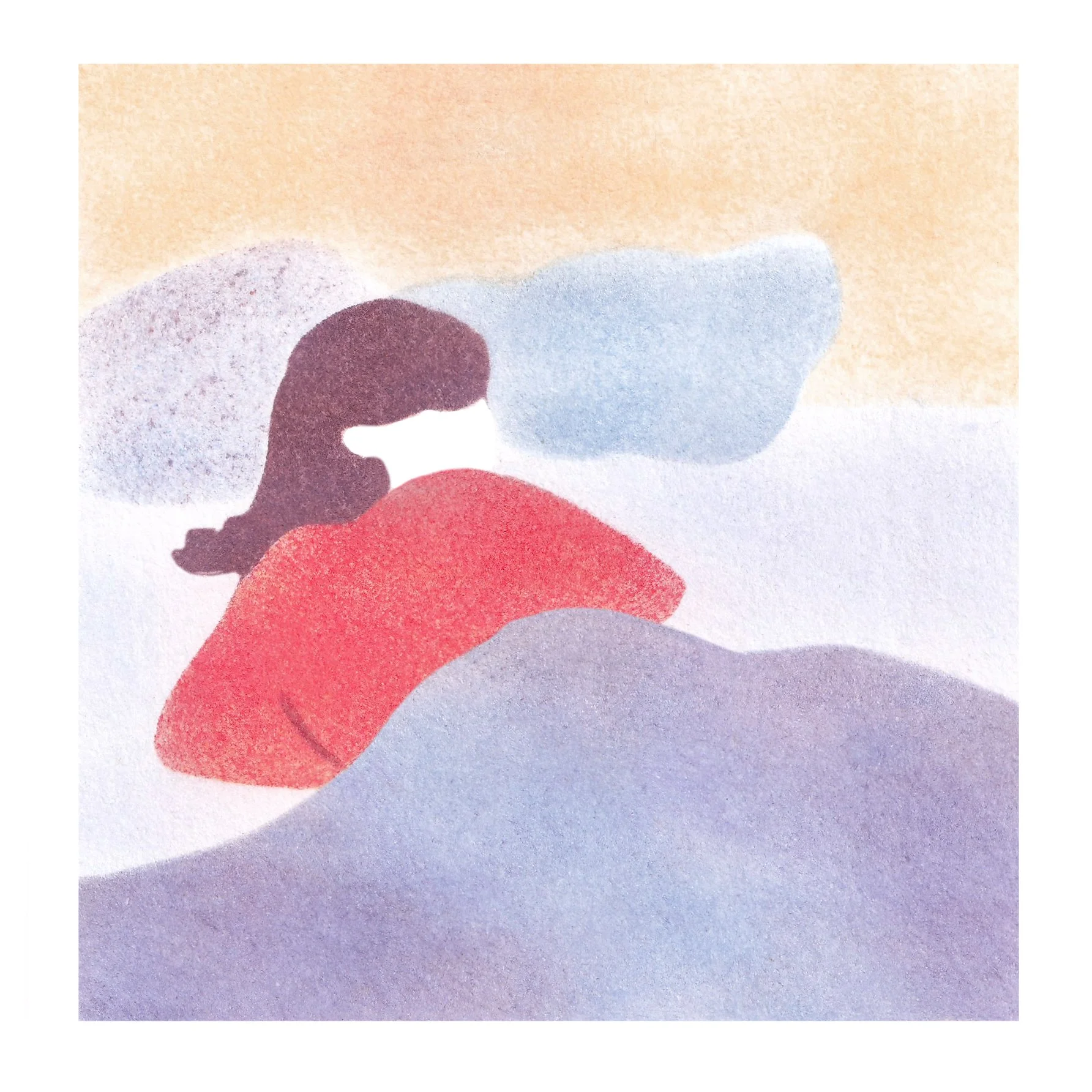 Endormie n°1 - 7 x 7 cm