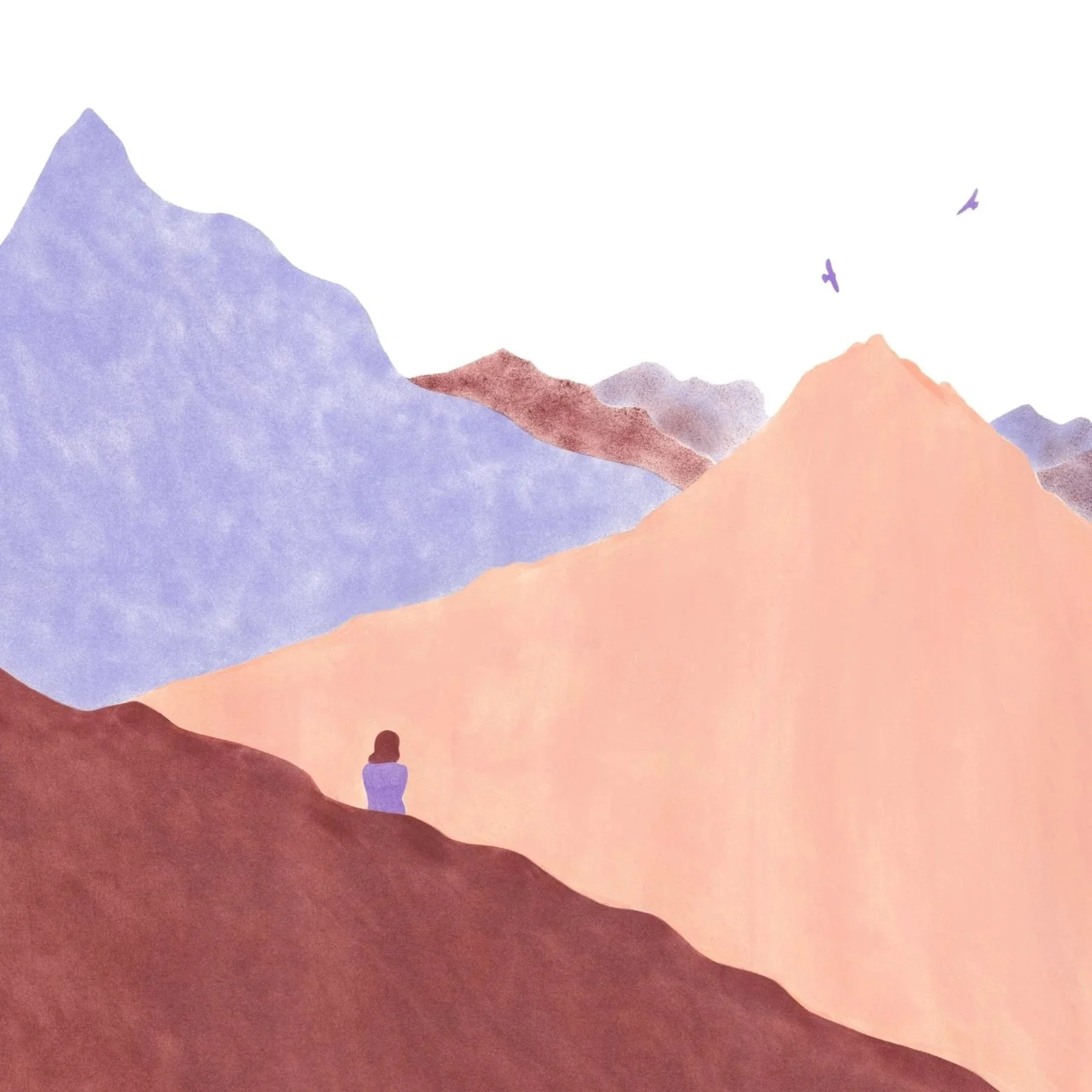 Silhouettes aux grands paysages