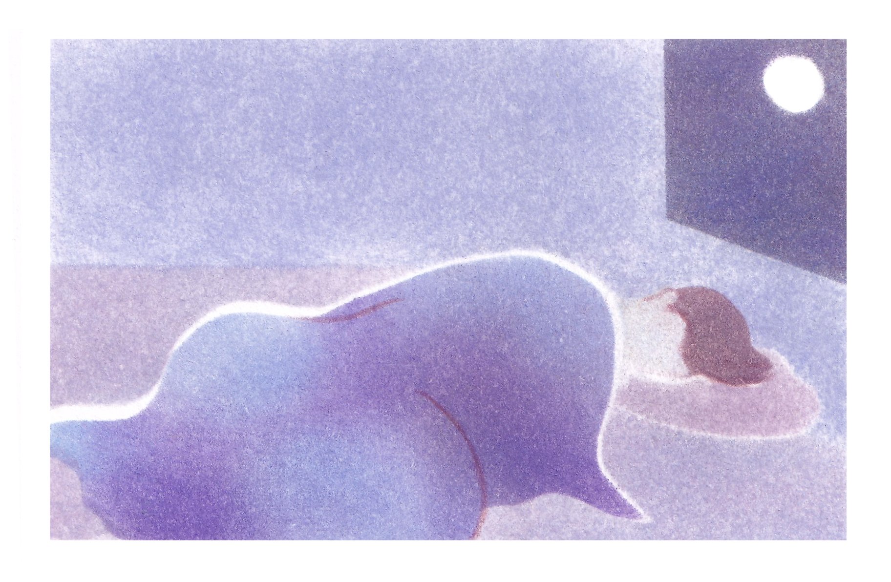 Endormi n°3 - 5 x 7 cm
