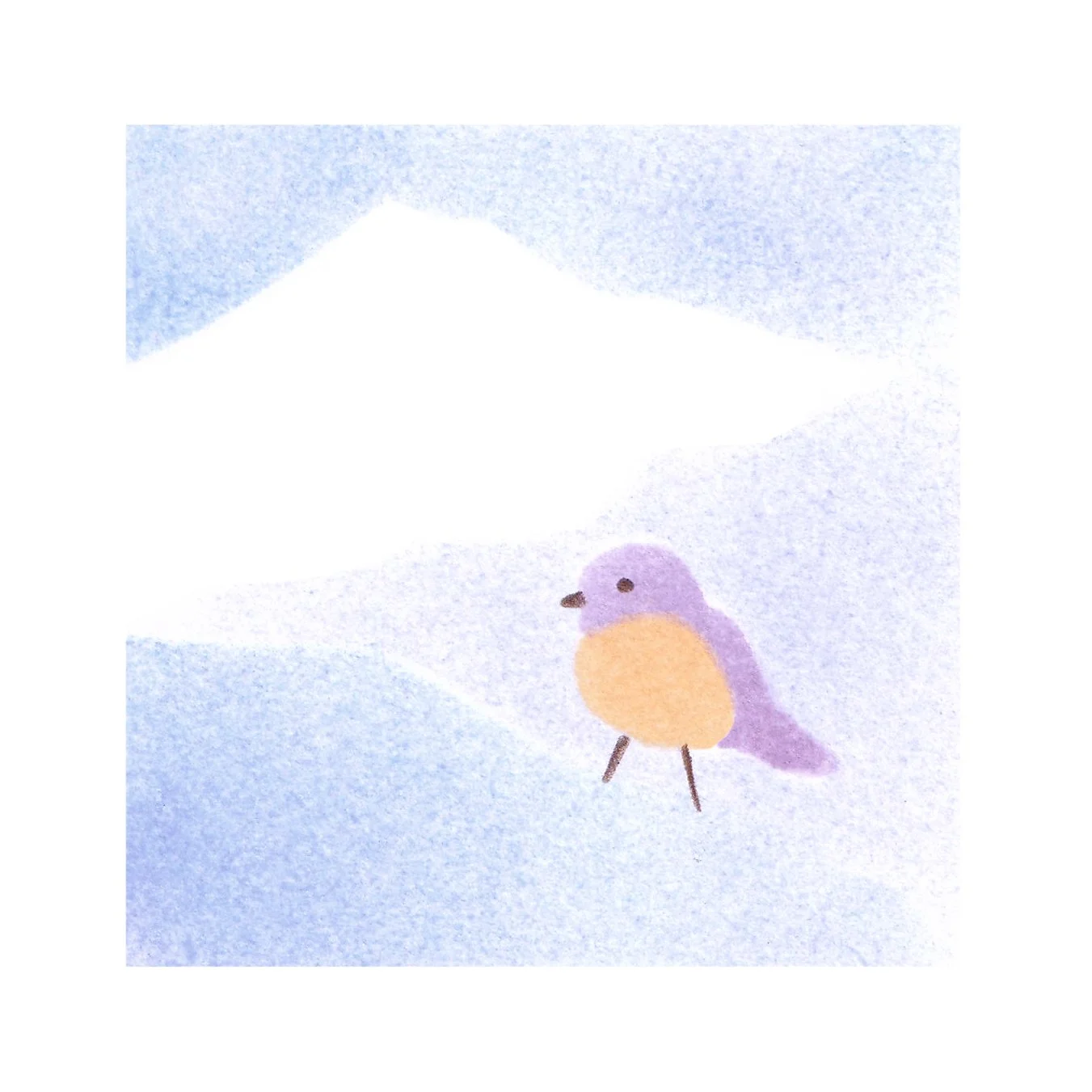 Le rouge-gorge, froid