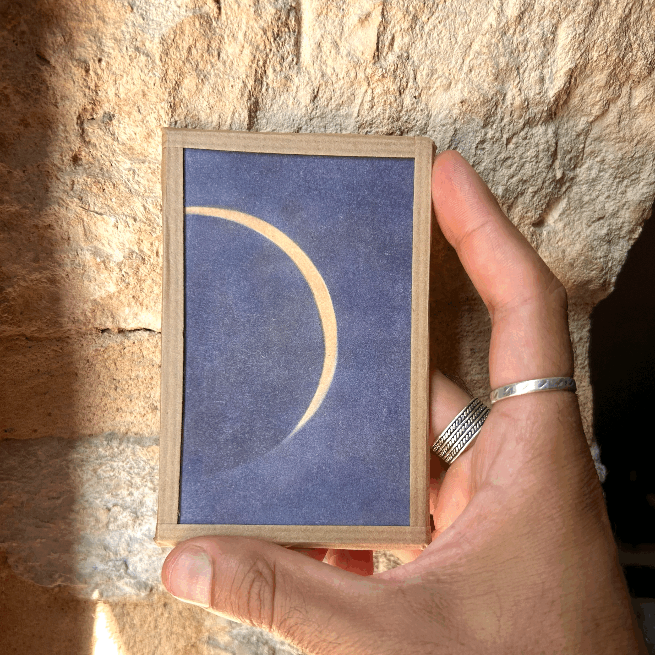 Mini illustration originale encadrée - Eclipse n°2, 12 août 2026