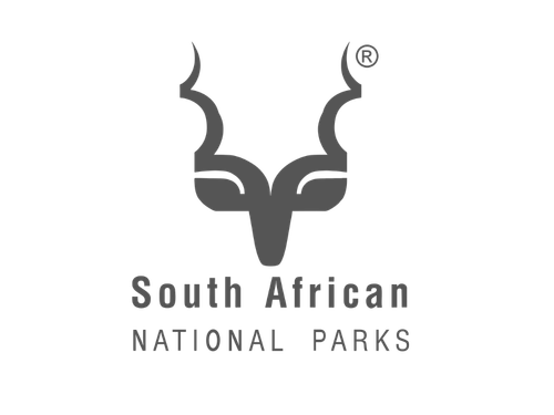 South African National Parks logo featuring an antelope head outline and text.