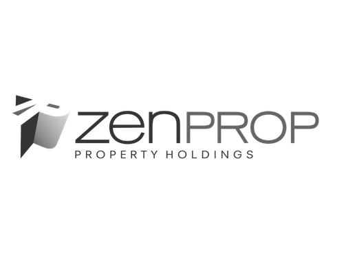 The Zenprop logo featuring a stylized building icon and the text 'zenPROP PROPERTY HOLDINGS' in black against a white background.