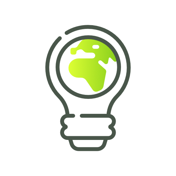 A stylized graphic of a brain with a light bulb inside it, symbolizing ideas or innovation.