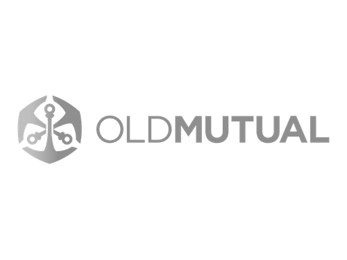 Logo of Old Mutual featuring a stylized eagle head and company name in black text.