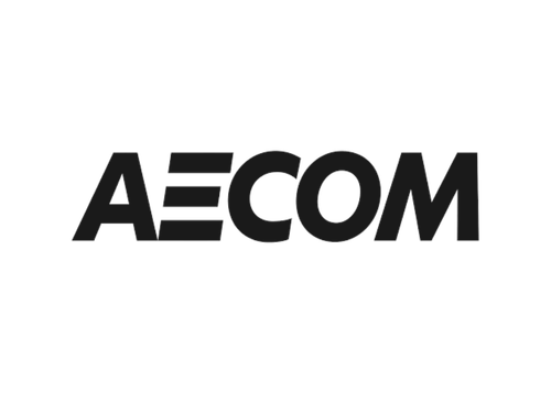 The AECOM logo in black on a white background.
