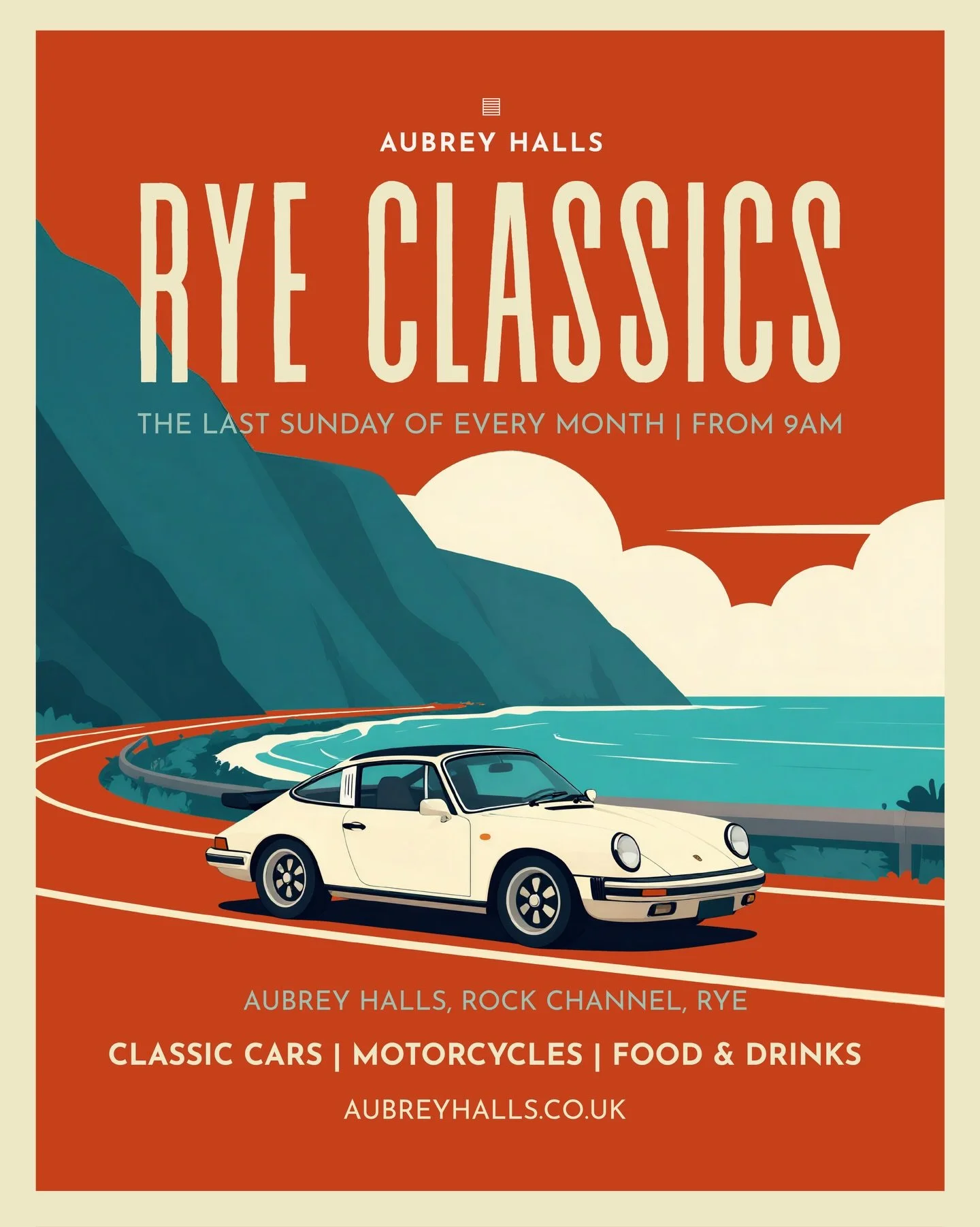 We can&rsquo;t wait to welcome you to our next Rye Classics event on Sunday 31 May ☀️ 

Join us for our popular monthly classic car and motorcycle meet on the Rye riverside at the Aubrey Halls.

Expect glorious sunshine (our fingers and toes are cros