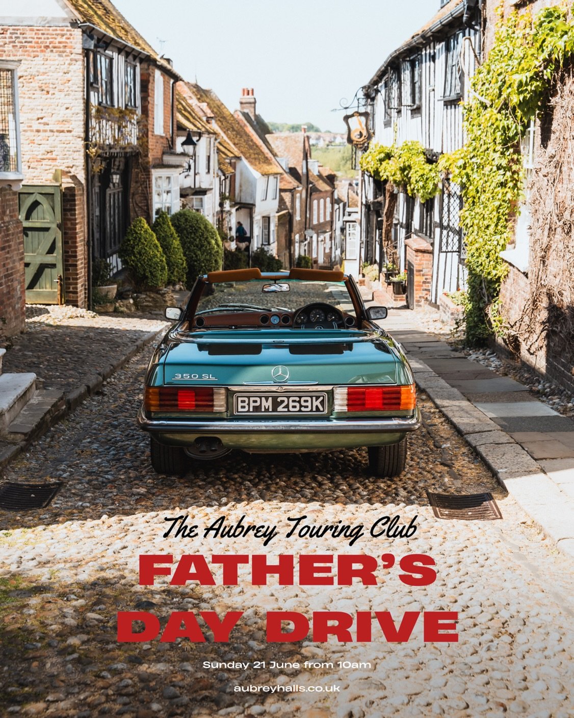 Join us on Sunday 21 June for the inaugural Aubrey Touring Club Drive, celebrating Father&rsquo;s Day 💚

Starting at the Aubrey Halls for coffee, we&rsquo;ll set off in convoy on a leisurely driving route through Kent and East Sussex, complete with 