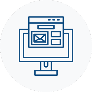 Icon for professional website design services for painting companies.