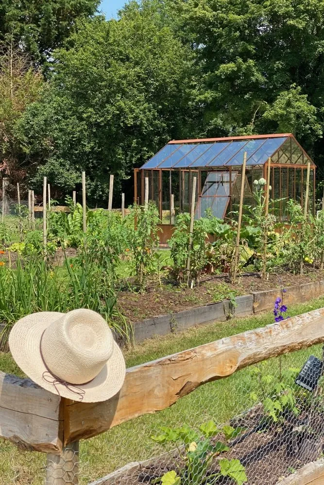 le potager et sa serre