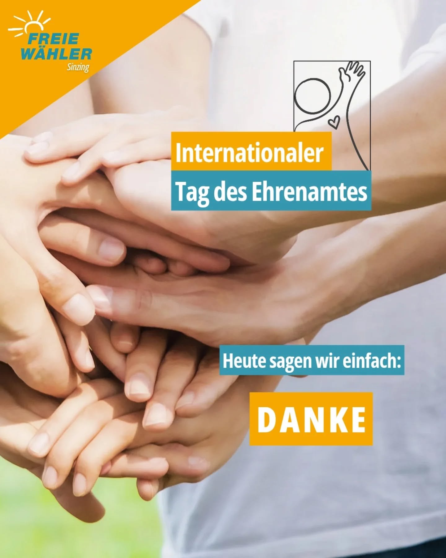 Heute sagen wir einfach Danke - an alle, die ihre Zeit, Energie und ihr Herz f&uuml;r andere einsetzen. 🧡

Ob im Sportverein, in der Feuerwehr, bei sozialen Projekten oder &uuml;berall dort, wo Unterst&uuml;tzung gebraucht wird:
Euer Engagement mach